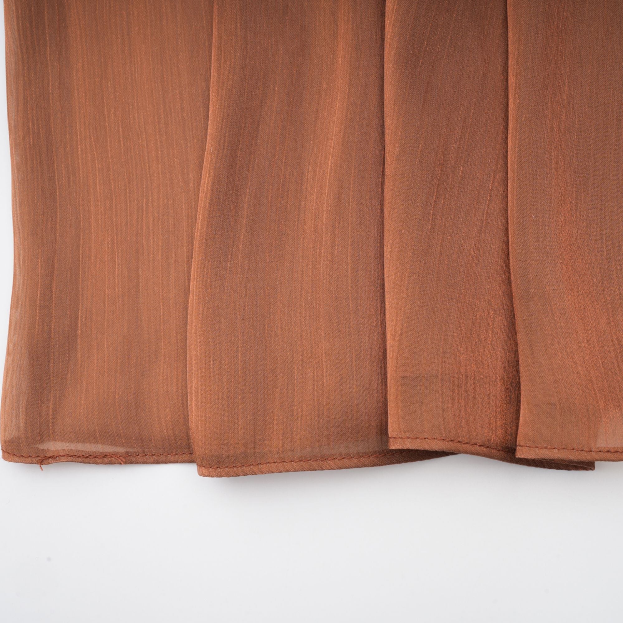 Mila Brown Pleated Satin Maxi Dress (Final Sale-US Only)