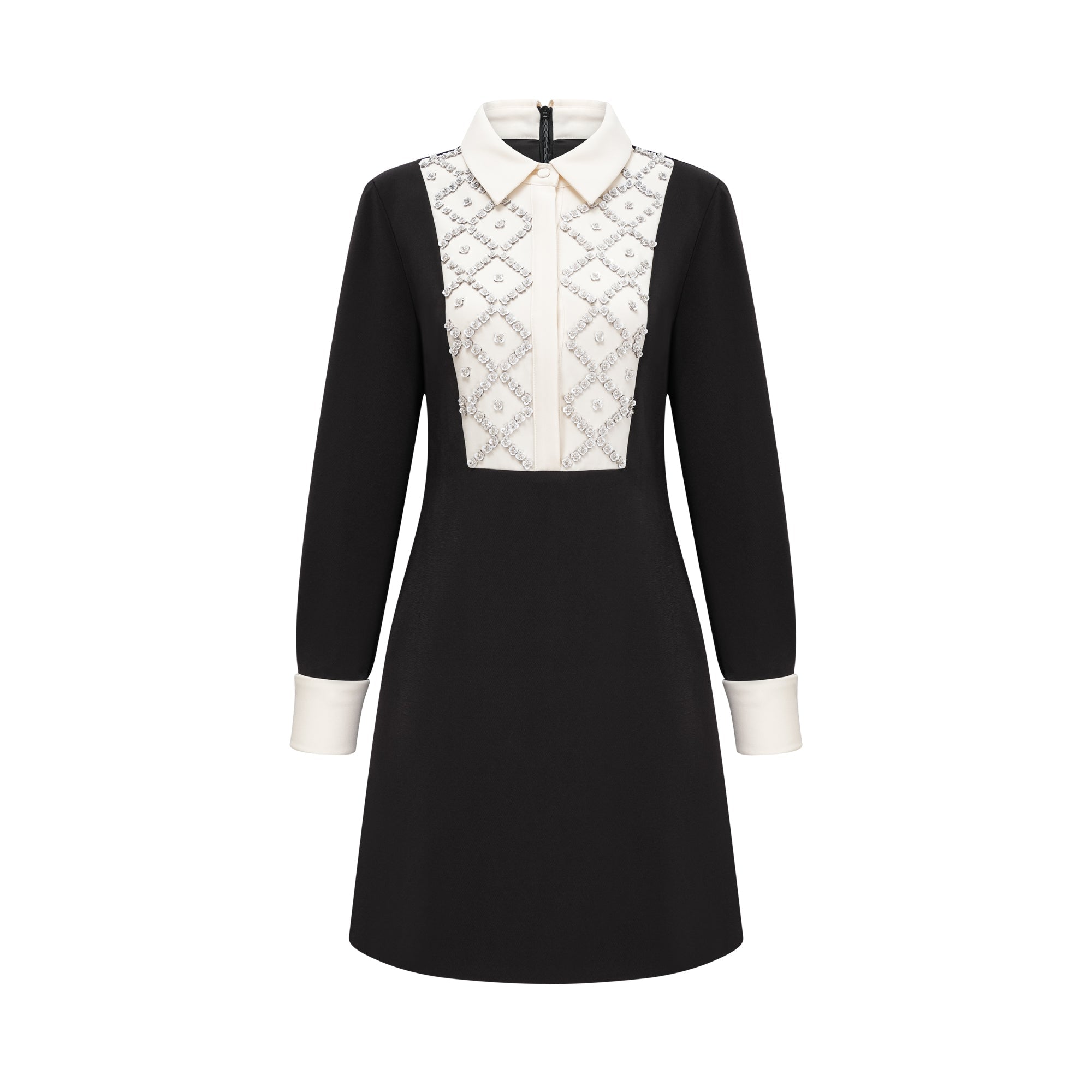 Esmée Two Tone Embellished Mini Dress (Final Sale)