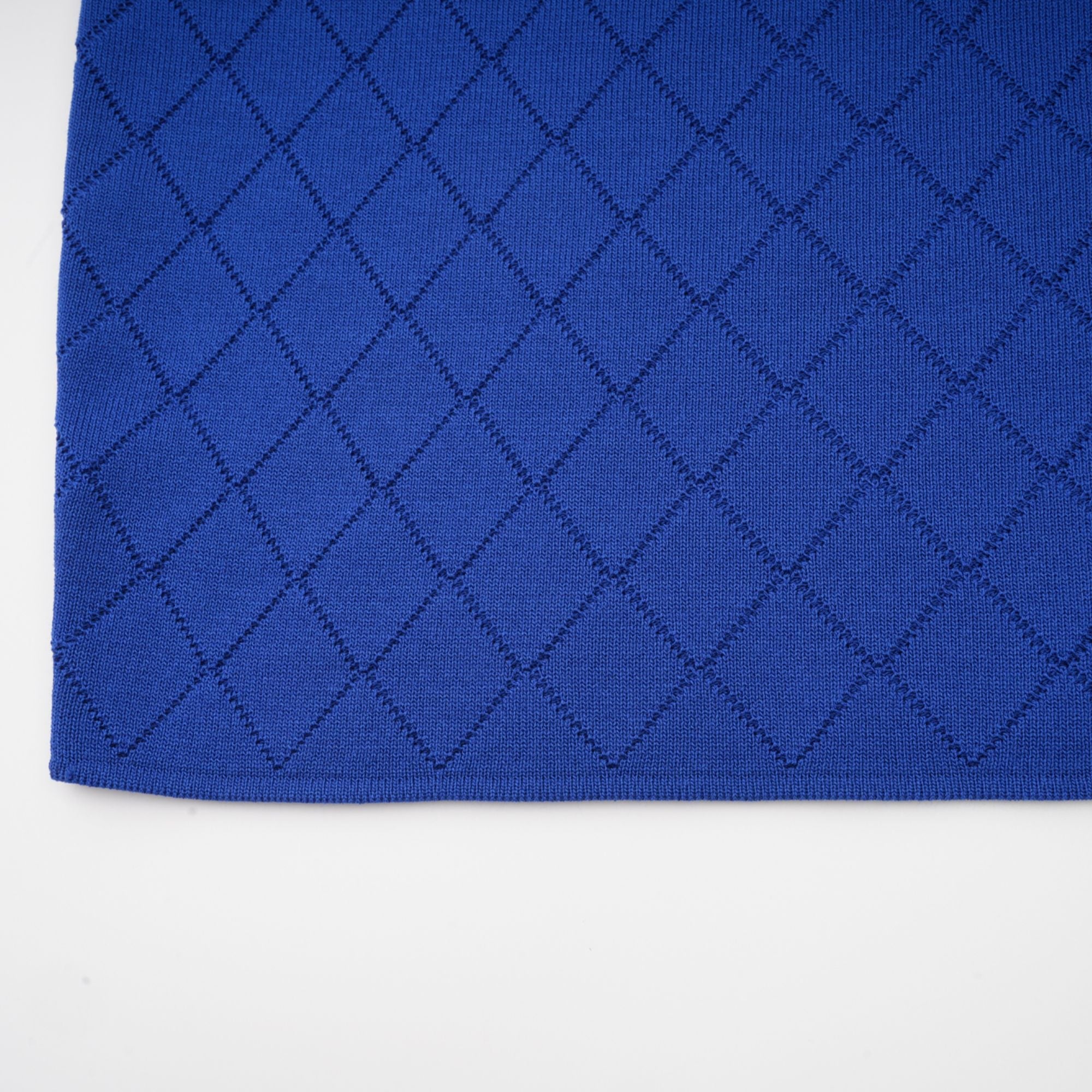 Maëlys blue button-detail knitted top & skirt matching set (Final Sale)