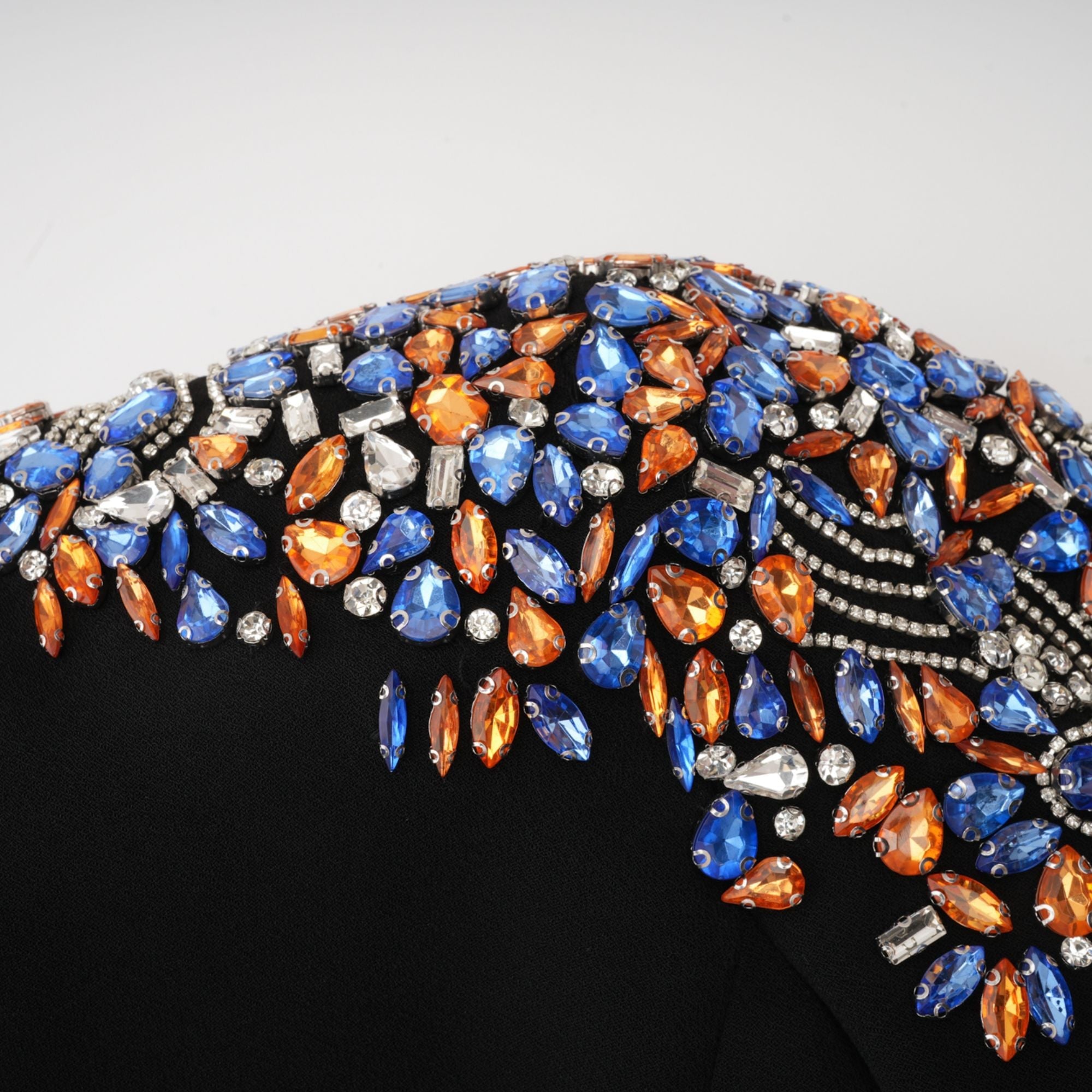 Maëlys black crystal-embellished midi dress (Final Sale-US Only)