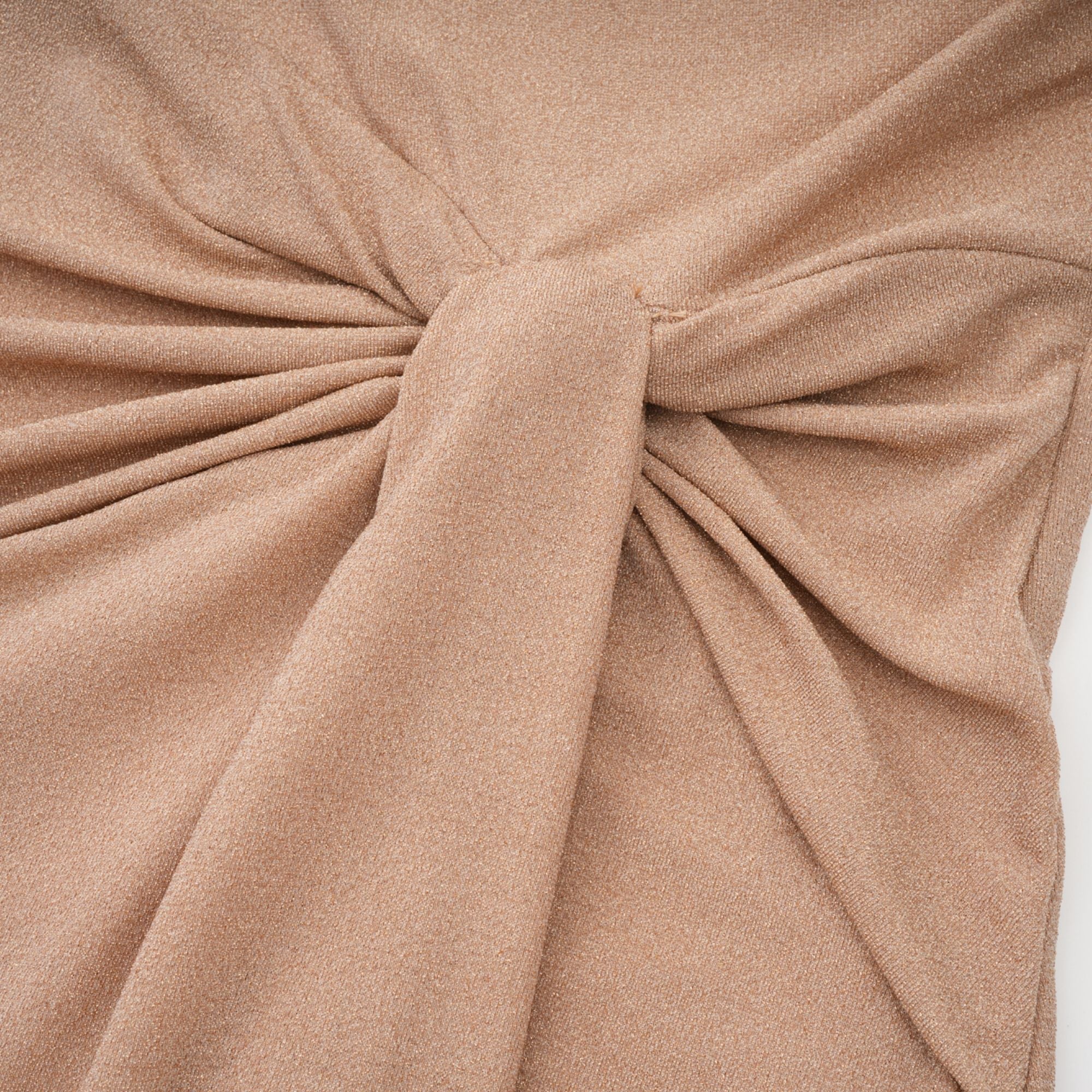 Rosalie gold asymmetrical pleated maxi dress (Final Sale-US Only)