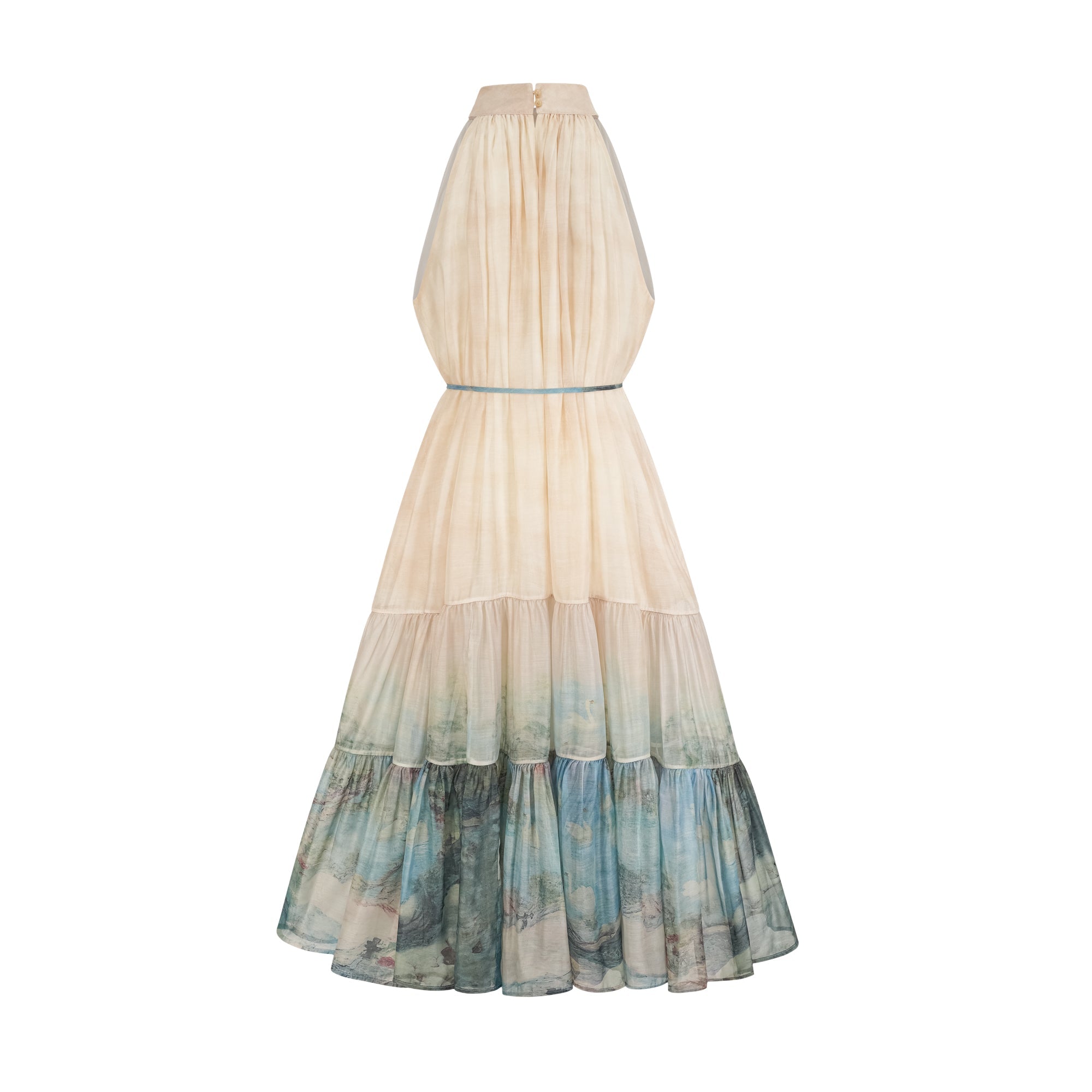 Delphine layered pattern-print midi dress (Final Sale)