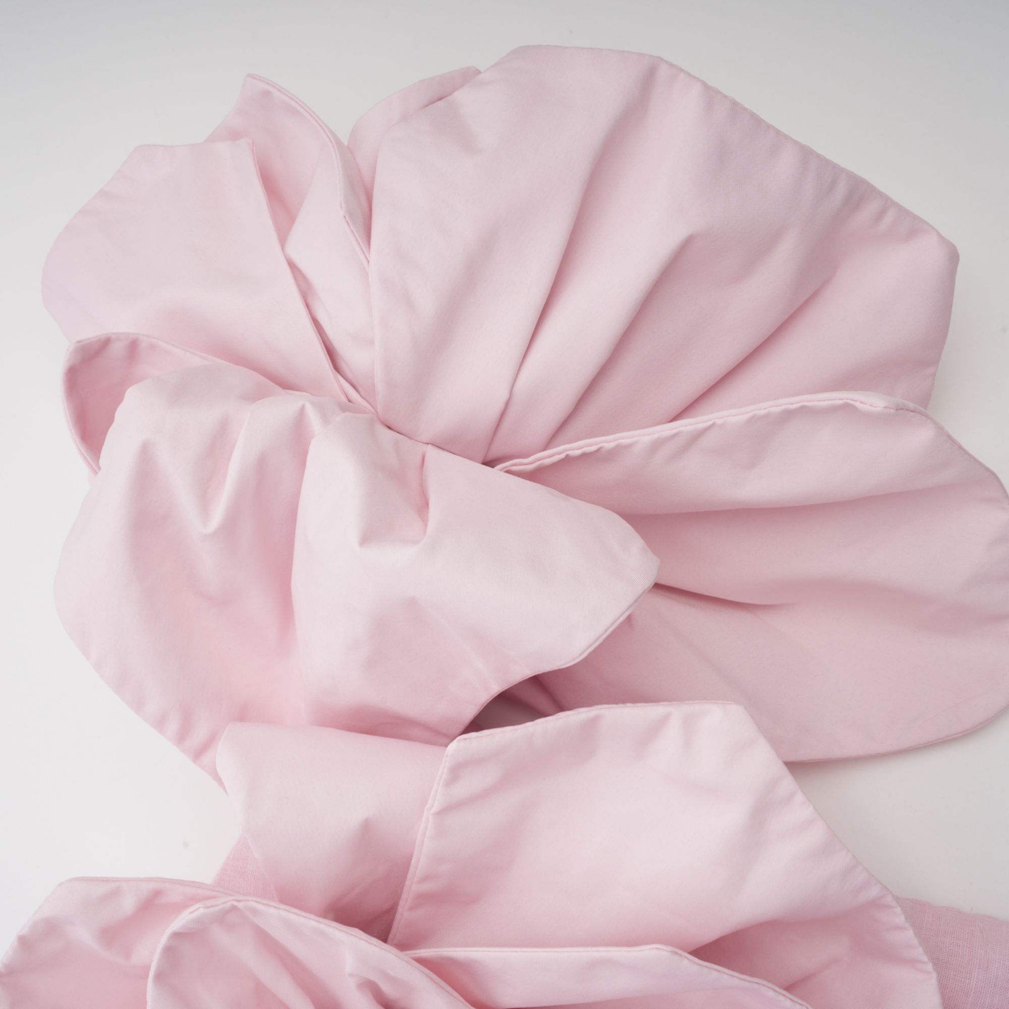 Juliette pink off-shoulder 3D-petal midi dress (Final Sale)