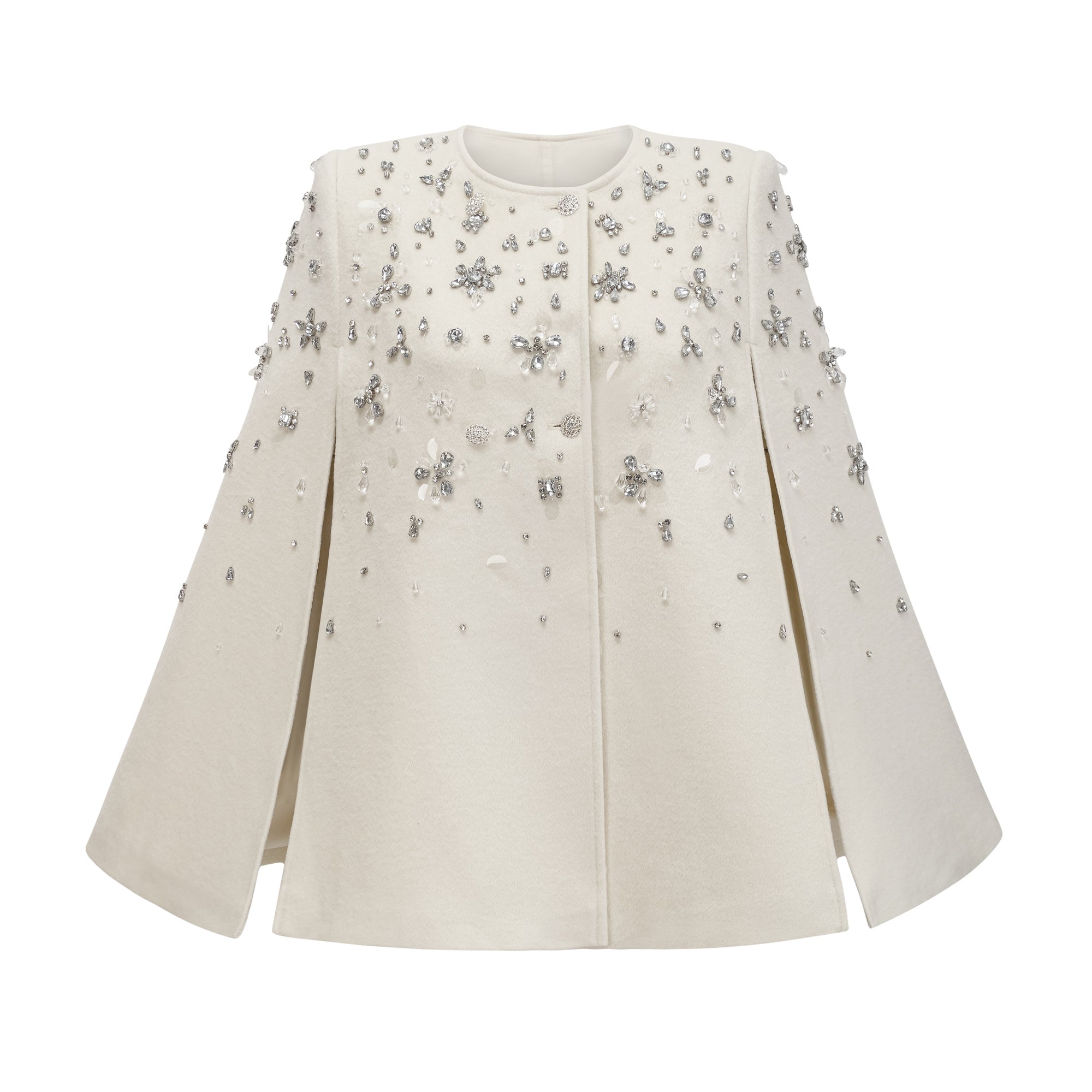 Éléonore embellished cape-design jacket (Final Sale)