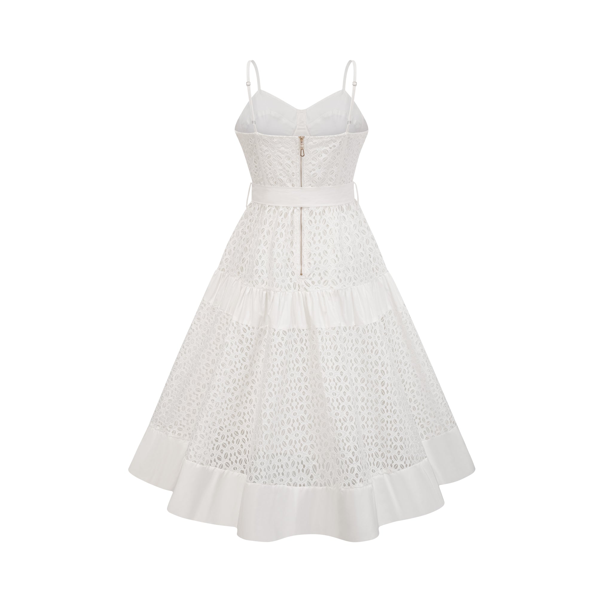 Catriona belted cut-out cotton midi dress (Final Sale-US Only)