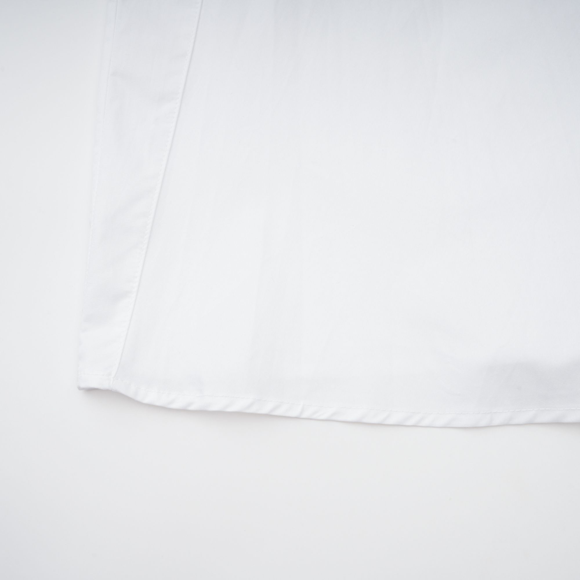 Dulcie white front-slit shirred shirt dress (Final Sale)