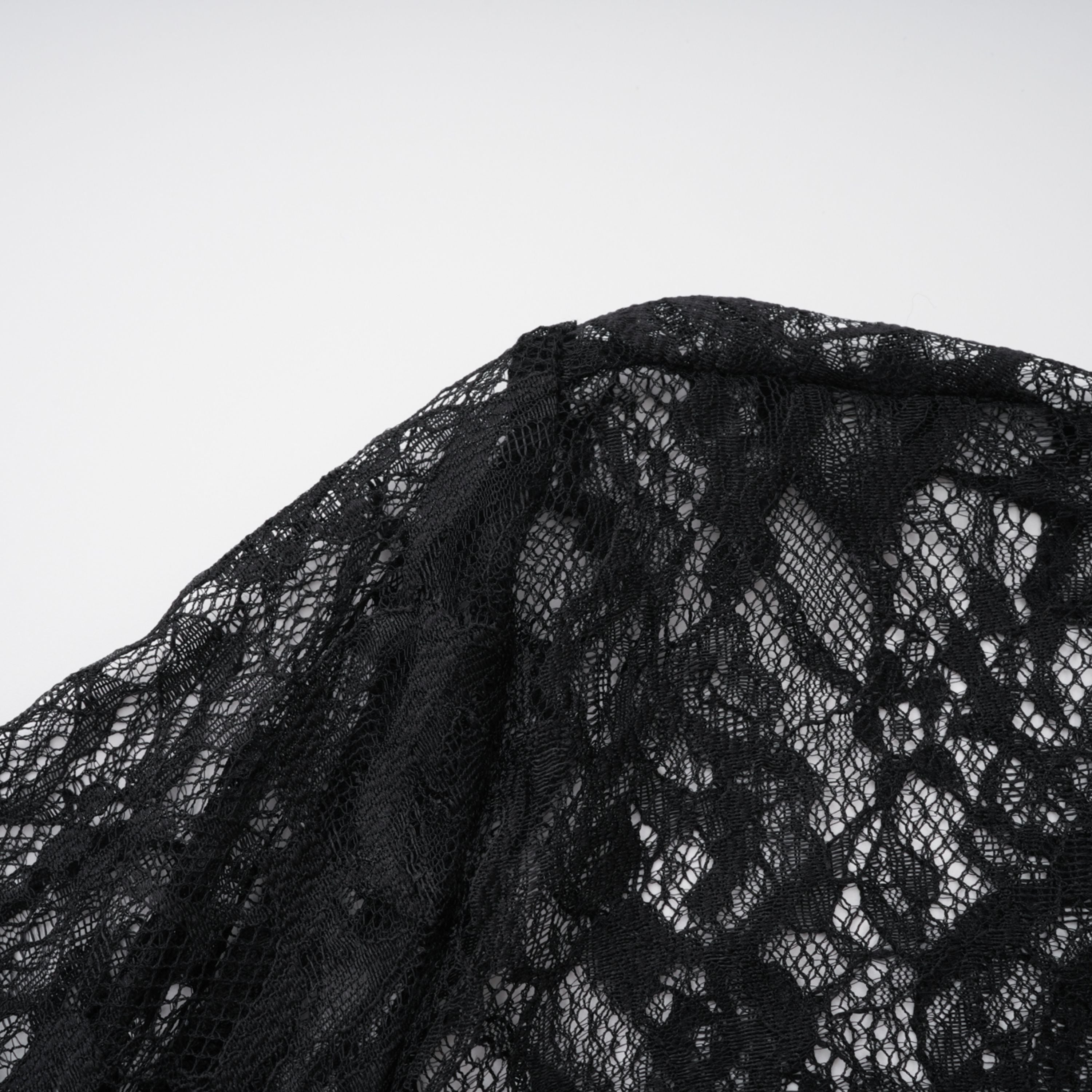 Maxi Dress with Lace Sleeves