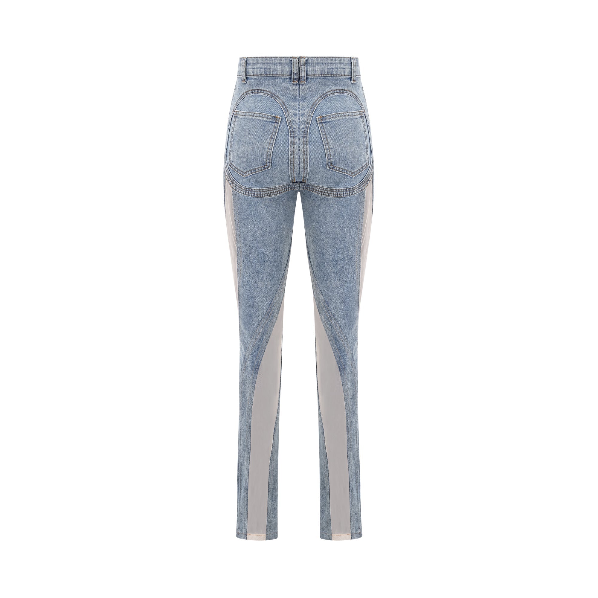 Aélis sheer-panelled jeans
