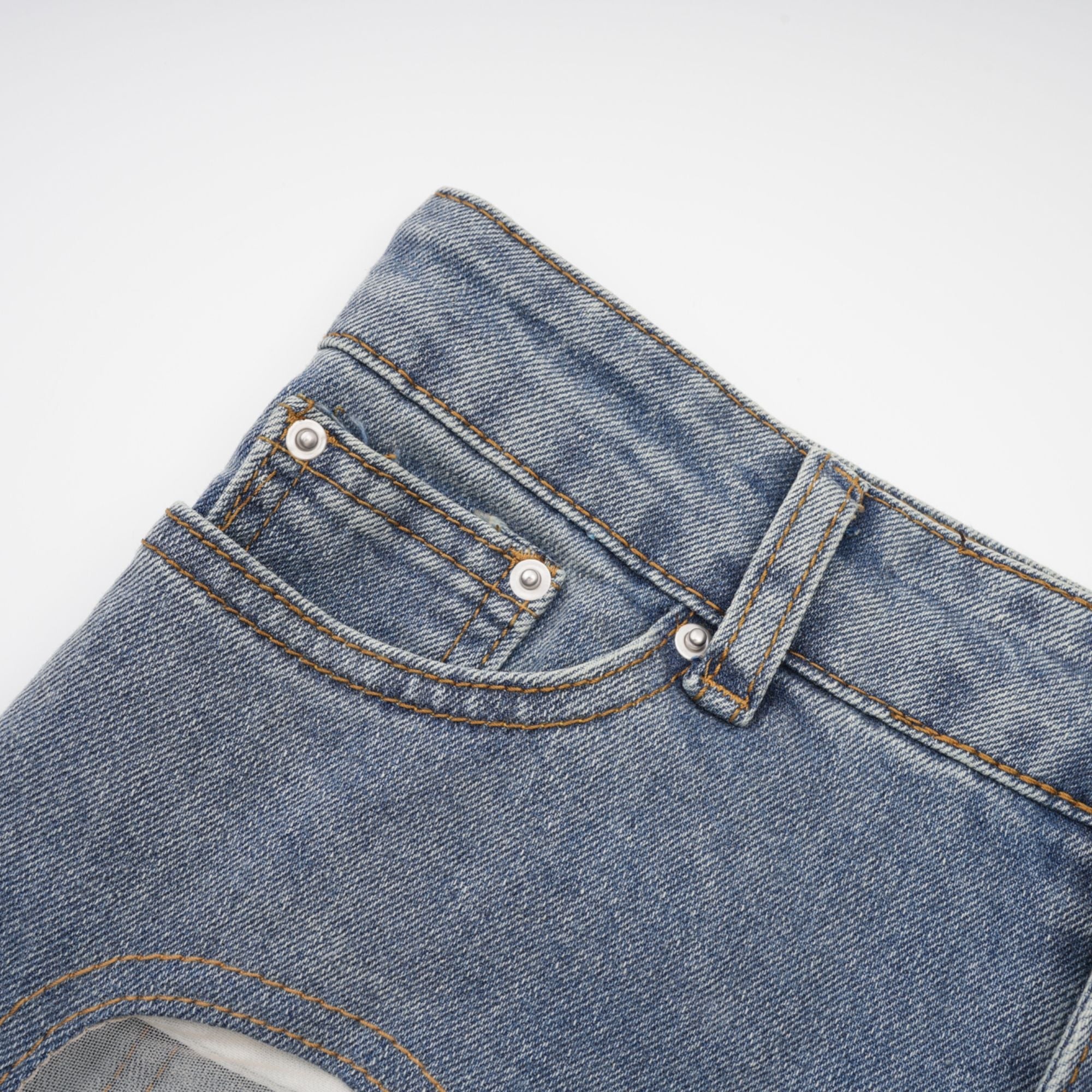 Aélis sheer-panelled jeans (Final Sale)