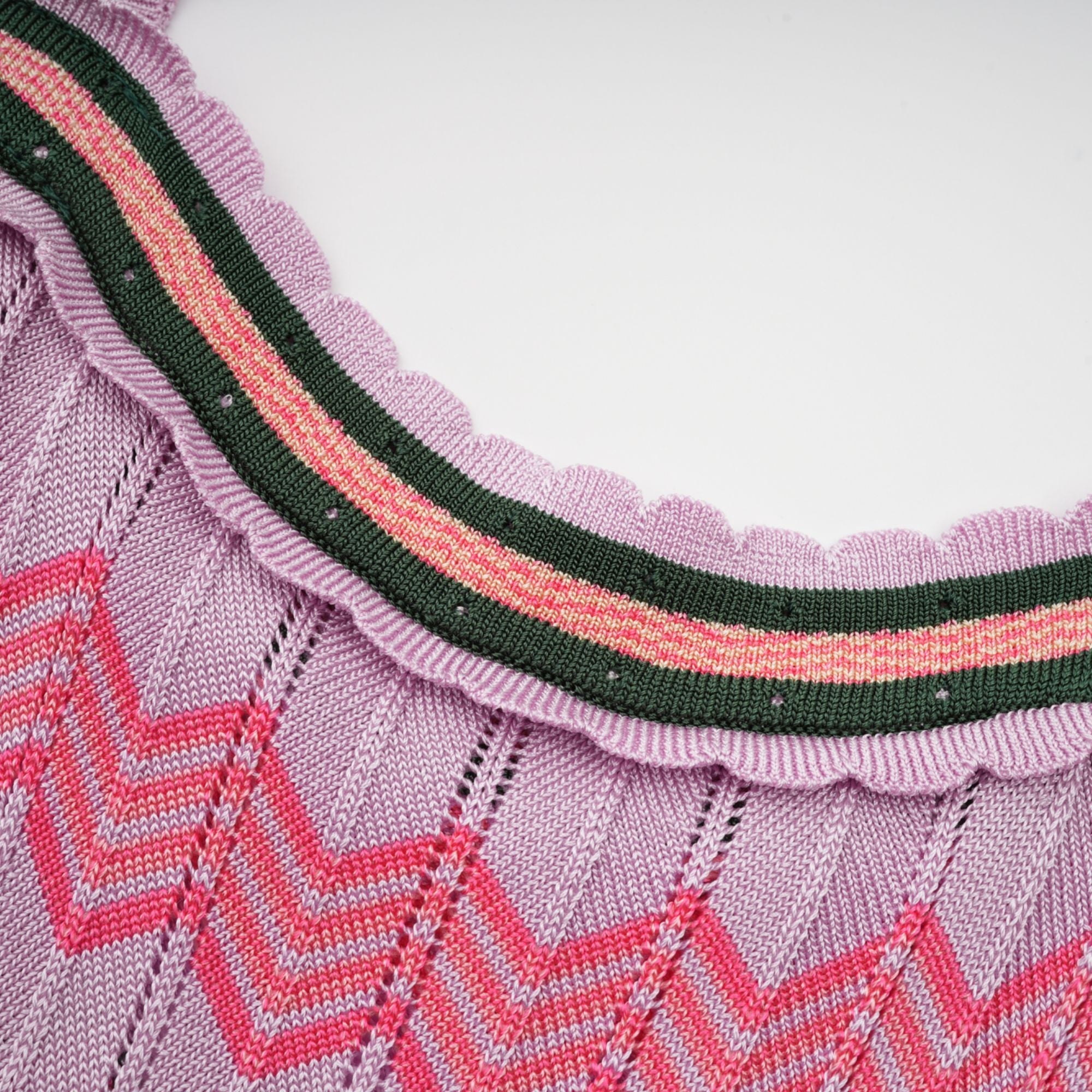 Chevron Knit Midi Dress
