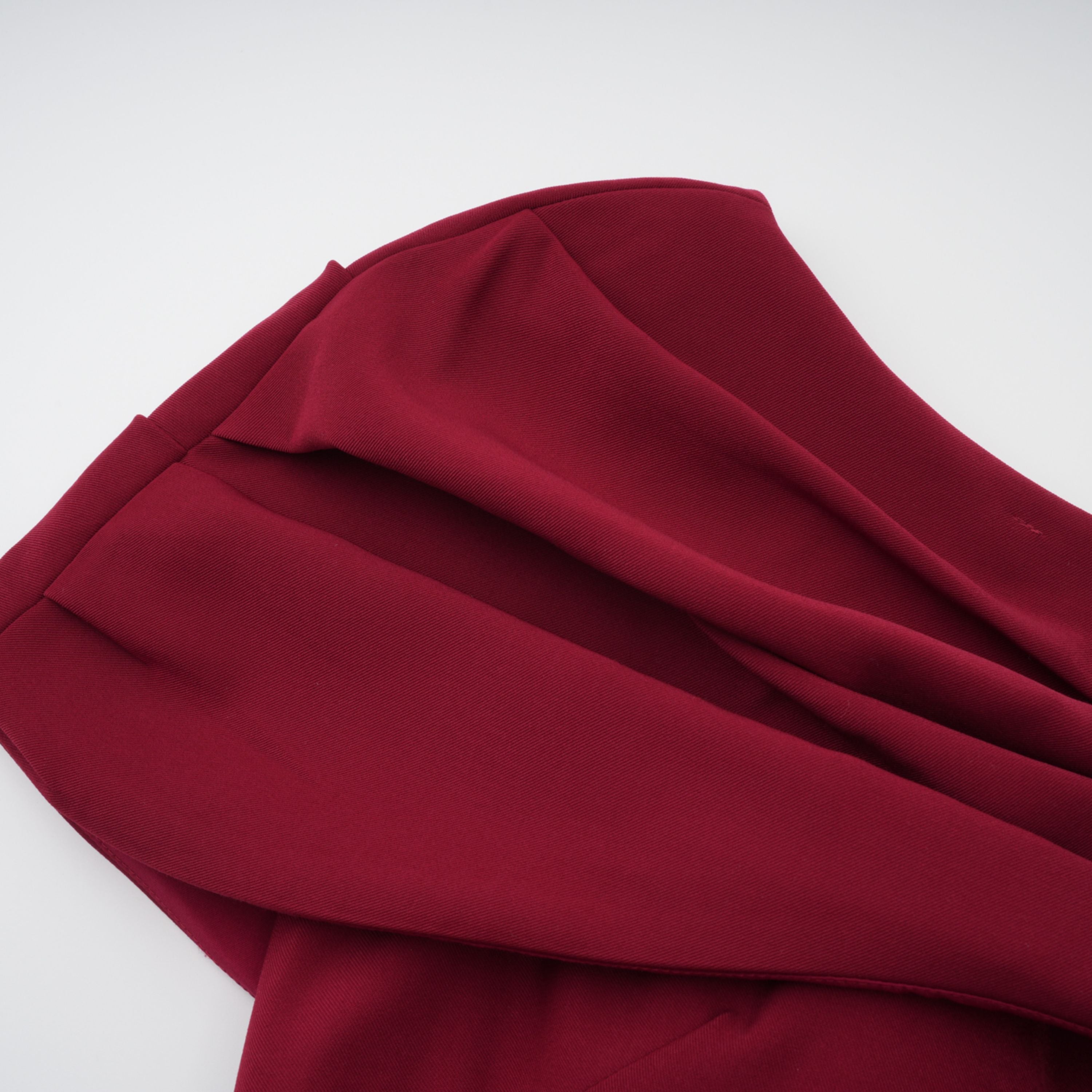 Lauren Red Ruched Shawl Detail Maxi Dress (Final Sale-US Only)