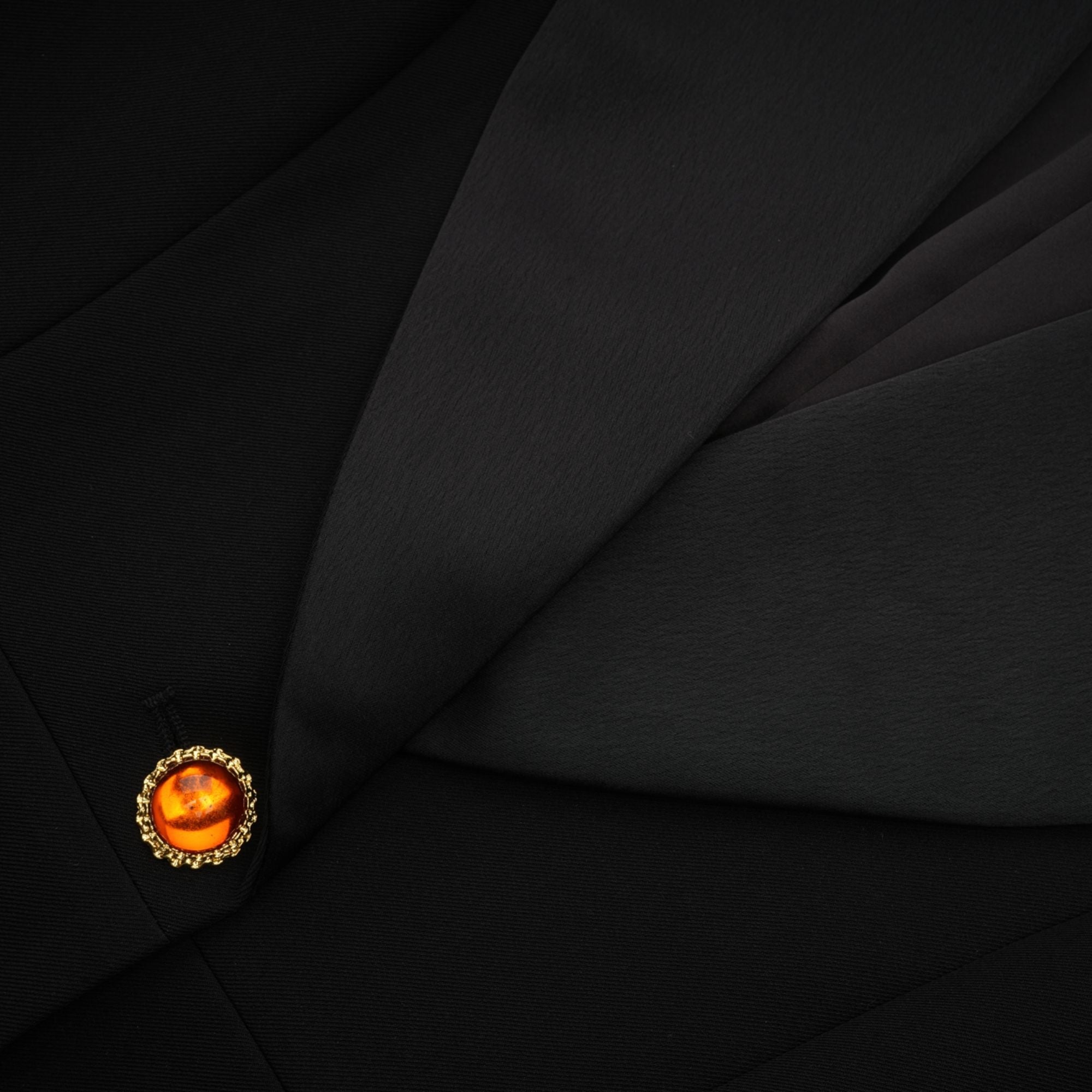 Aurore black single-breasted blazer dress (Final Sale)