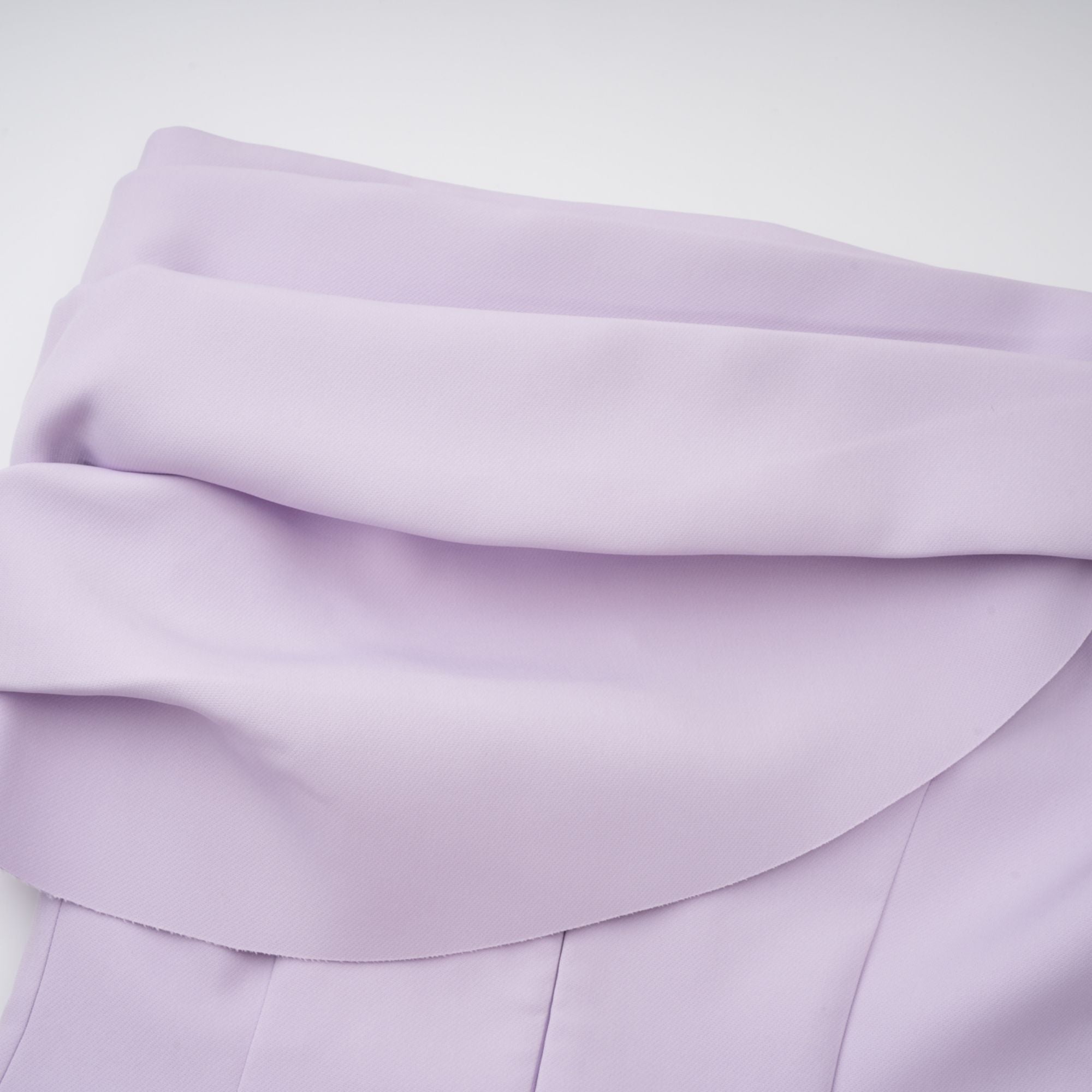 Annabelle Purple Cape-Design Ribbon Maxi Dress (Final Sale-US Only)