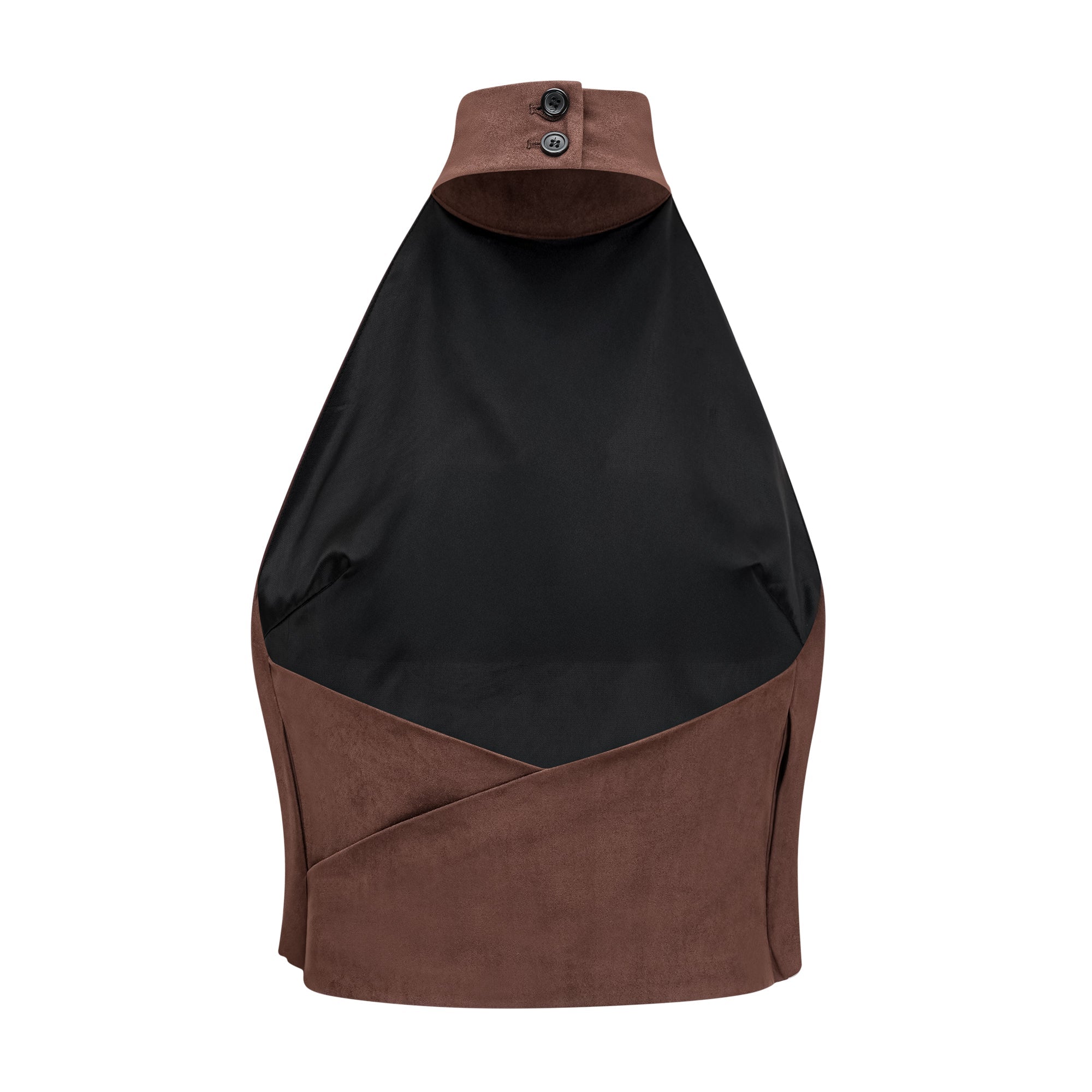 Chaney Brown Suede Bubble Hem Top & Shorts Set (Final Sale)