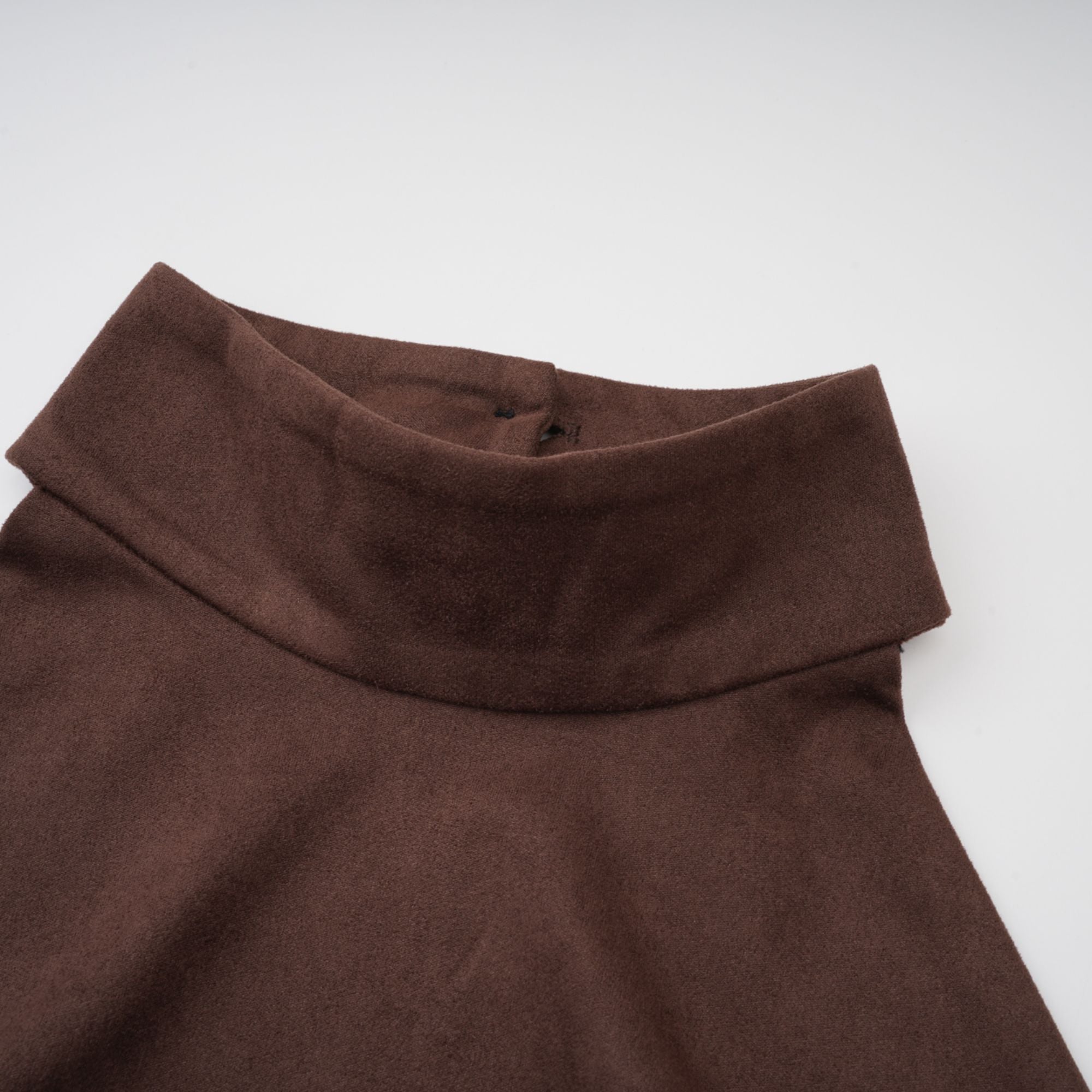 Chaney Brown Suede Bubble Hem Top & Shorts Set (Final Sale)