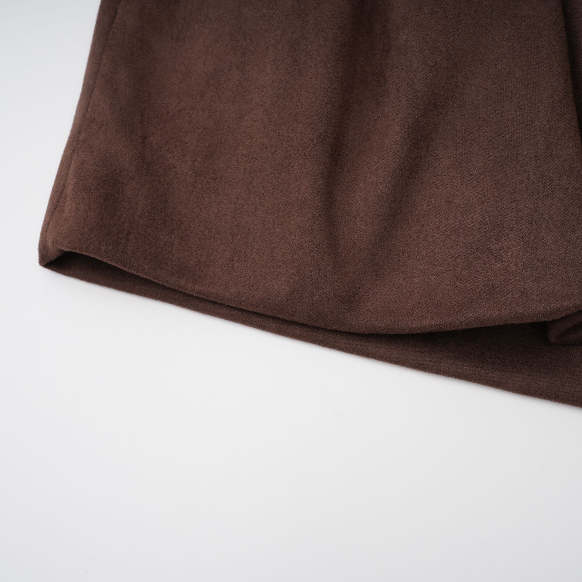 Chaney Brown Suede Bubble Hem Top & Shorts Set (Final Sale)