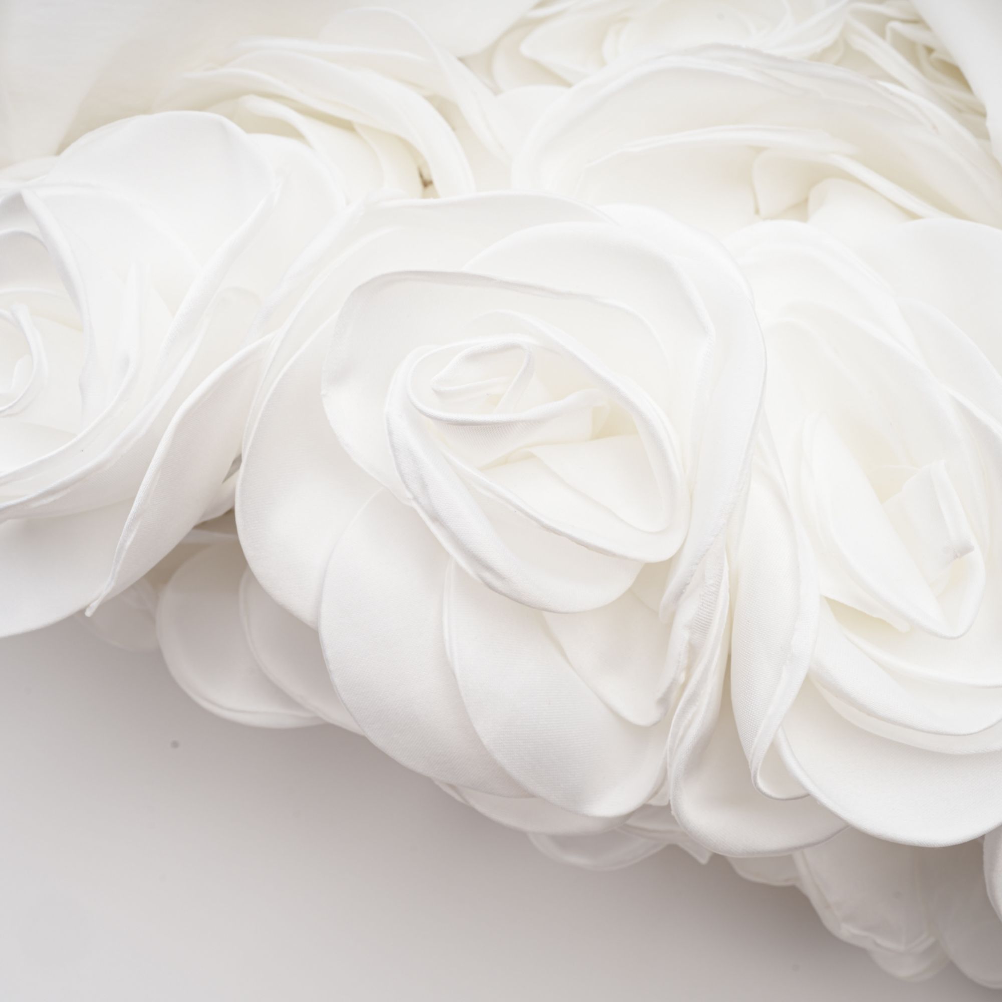 Lucie white petal-layered strapless corset mini dress (Final Sale)