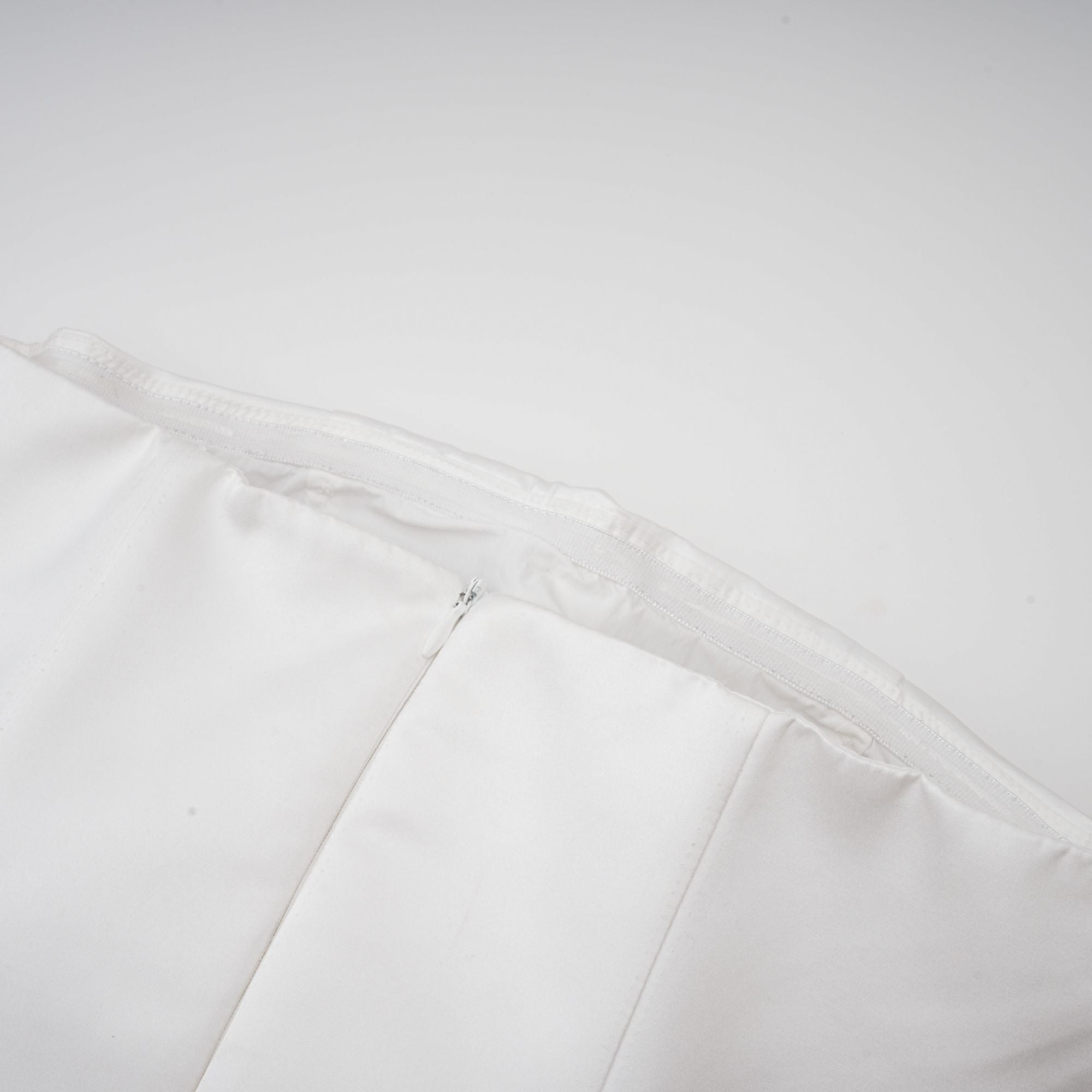 Lucie white petal-layered strapless corset mini dress (Final Sale)