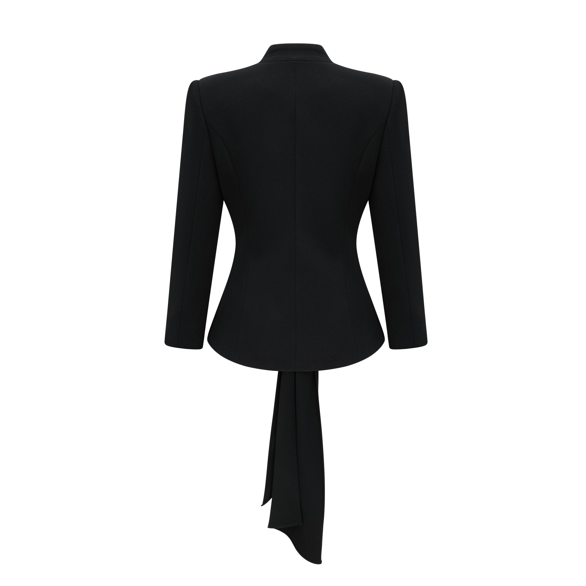 Suzanne black pleated jacket & trousers matching set (Final Sale)