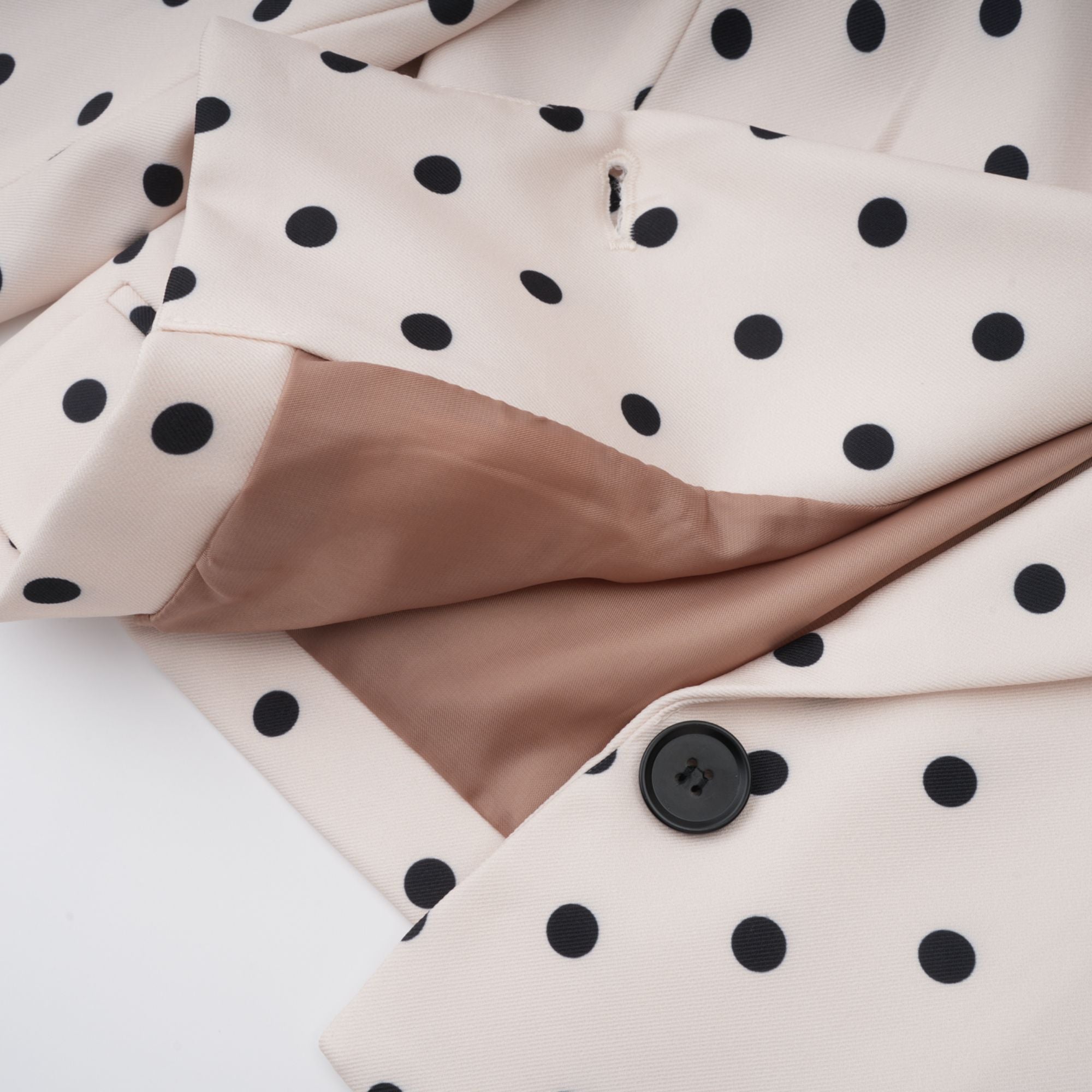Valentine White Bowknot Polka Dot Short Jacket (Final Sale-US Only)