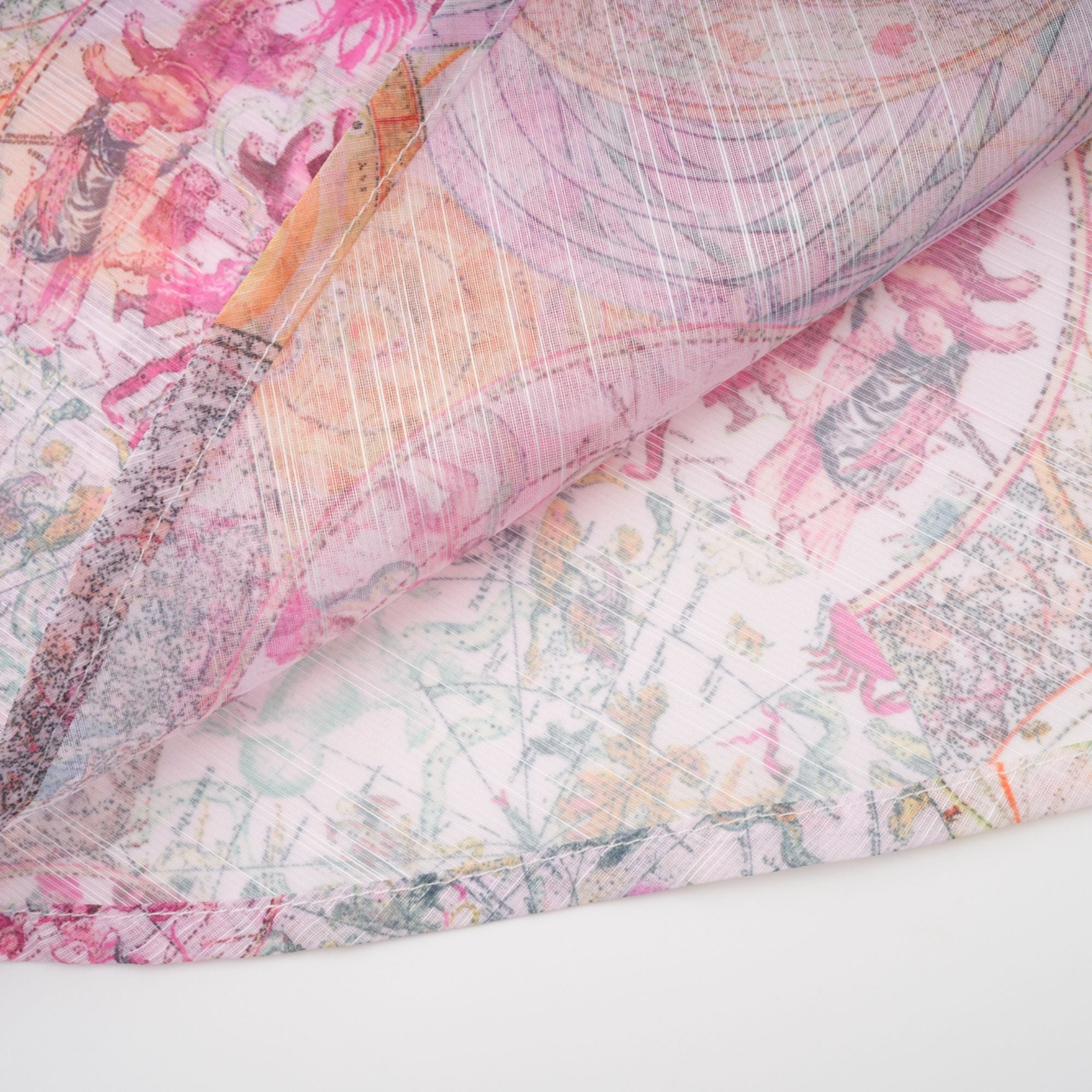 Cherry pink pattern-print shirt & skirt matching set(Final Sale-US Only)