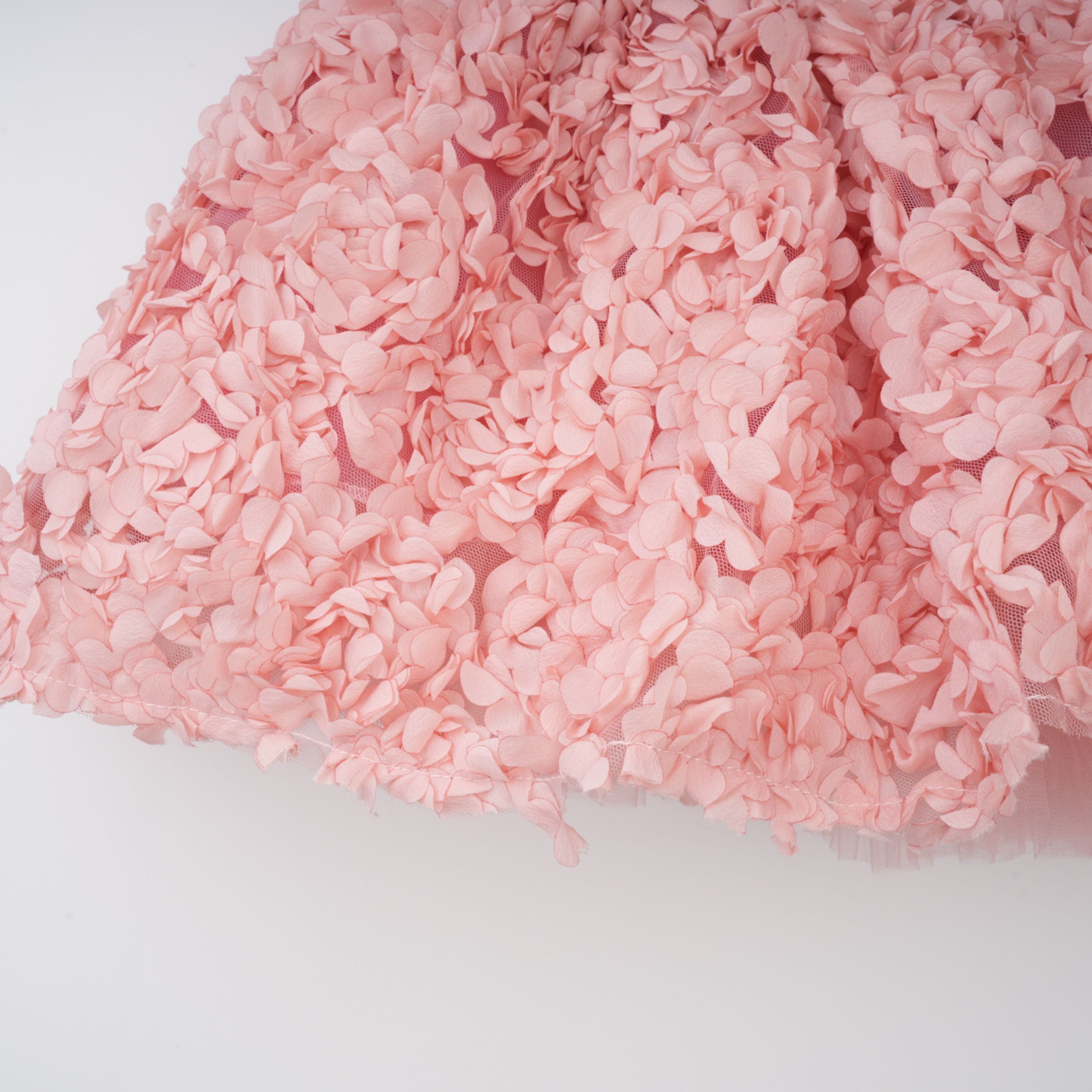 Rachel Pink 3D Petal Tulle Mini Dress (Final Sale-US Only)