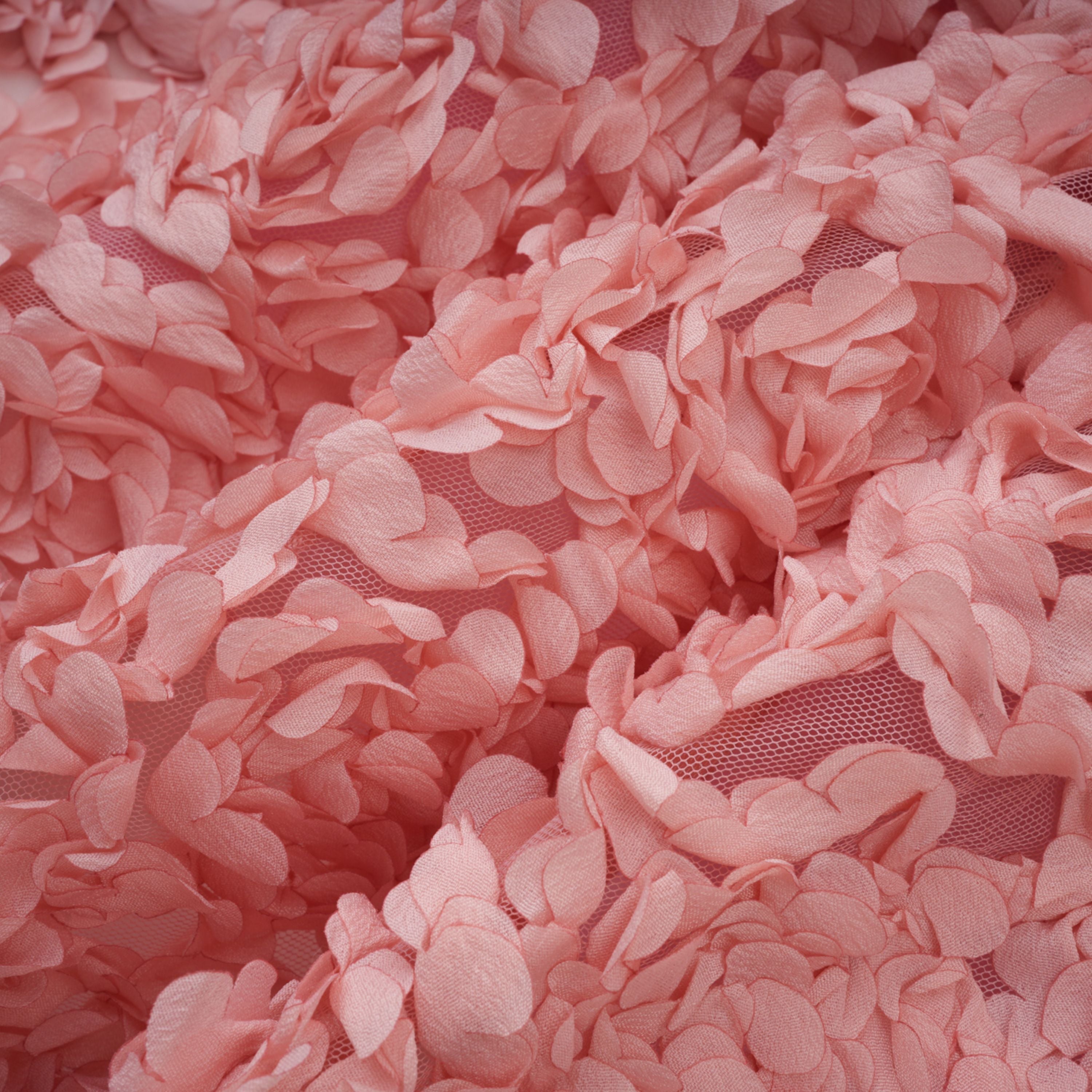 Rachel Pink 3D Petal Tulle Mini Dress (Final Sale-US Only)