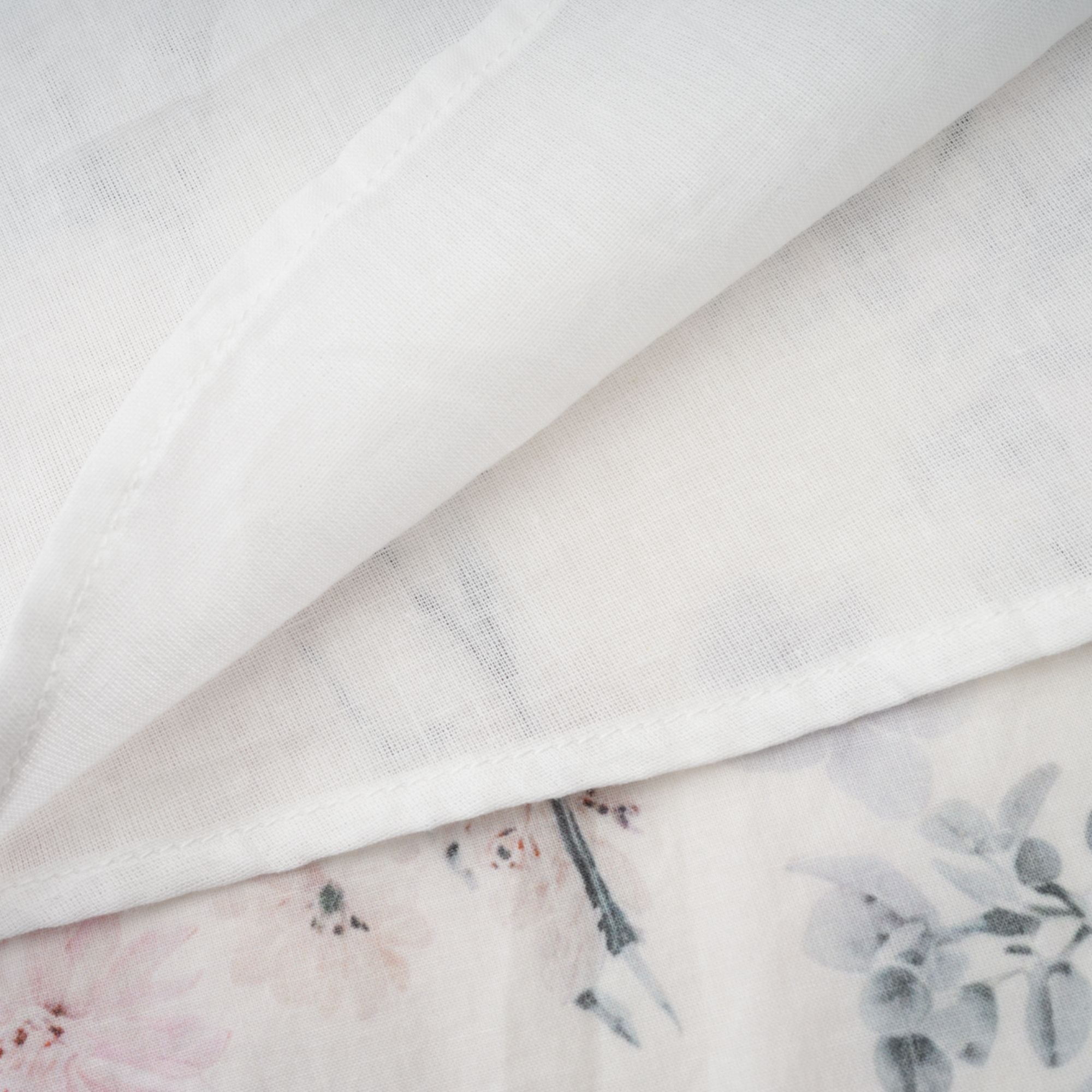 Héloïse White Floral Print Summer Midi Dress (Final Sale)