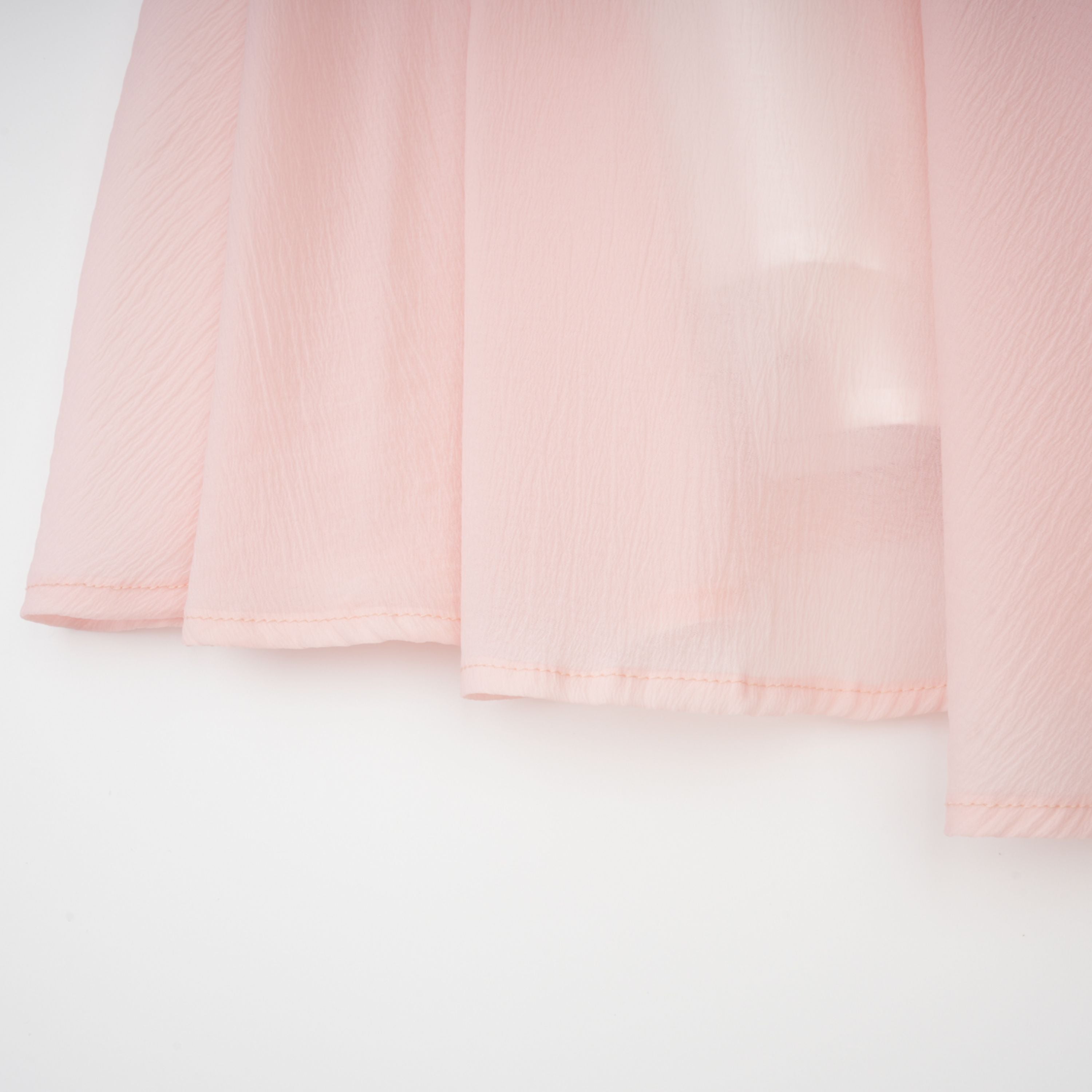 Pink Flounced Midi Dress