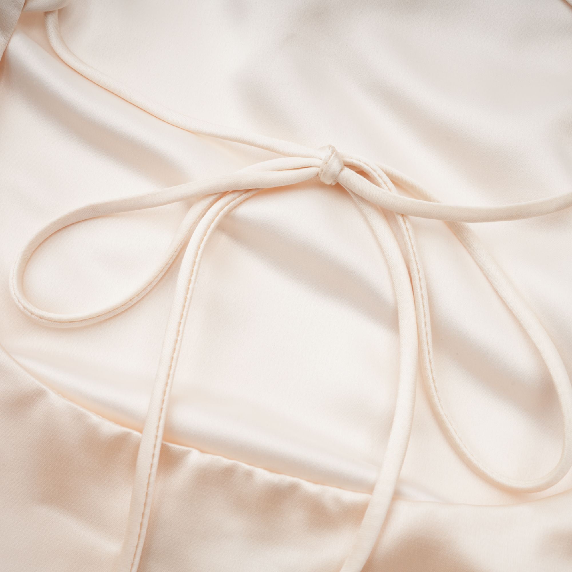 Thérèse neutral scarf-design satin maxi dress (Final Sale)