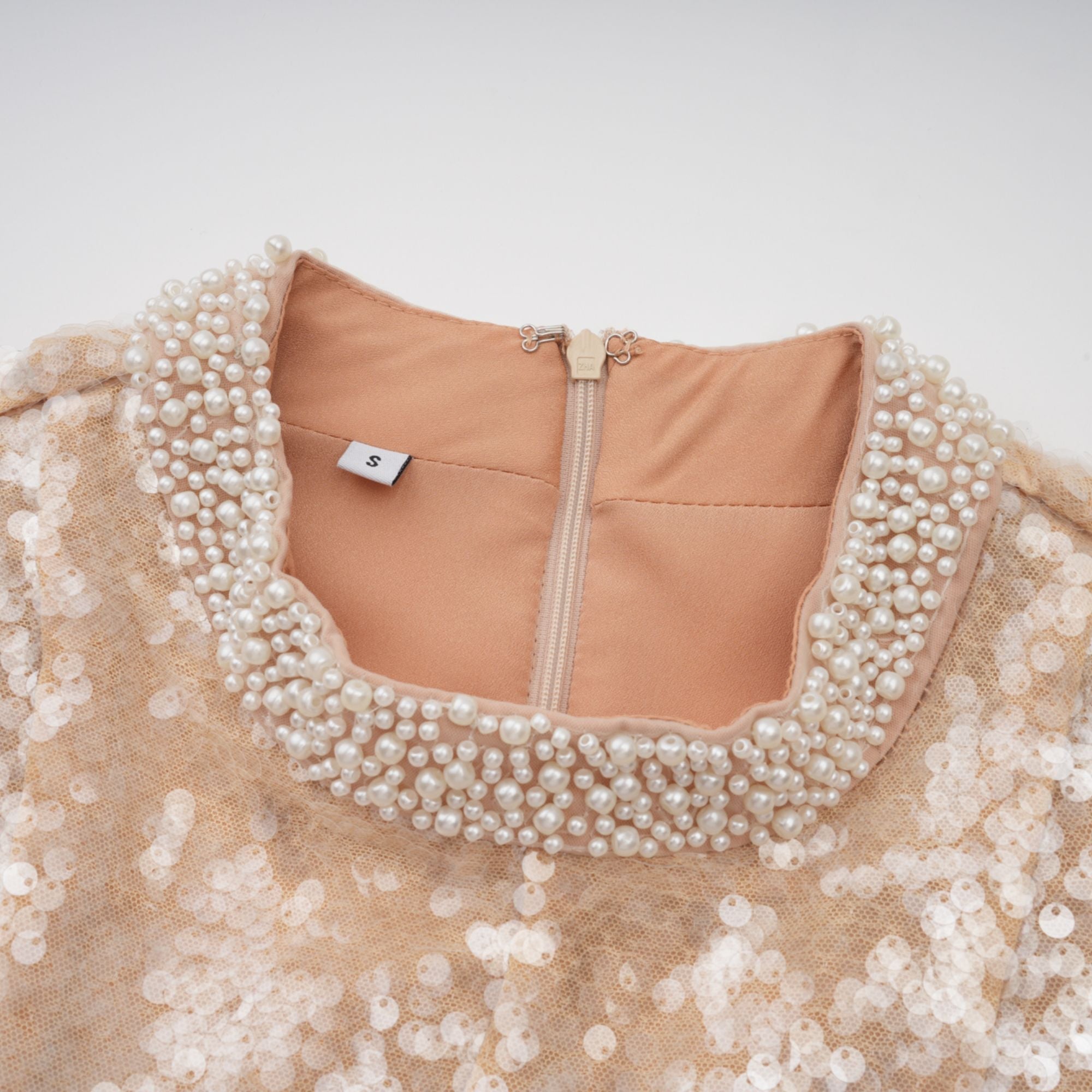 Ornella faux-pearl sequined midi dress (Final Sale)