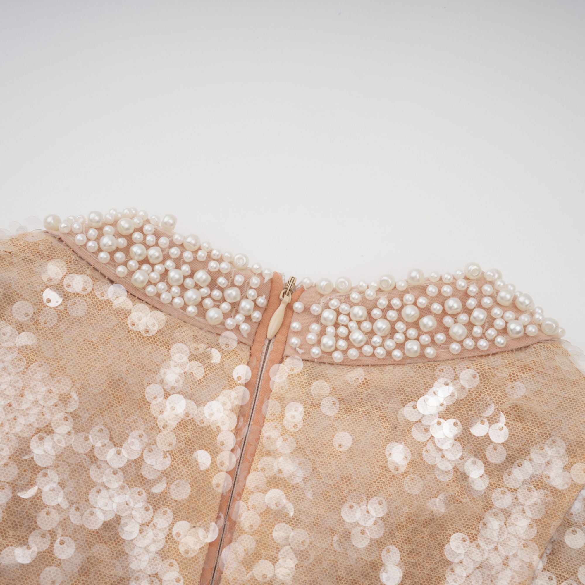 Ornella faux-pearl sequined midi dress (Final Sale)
