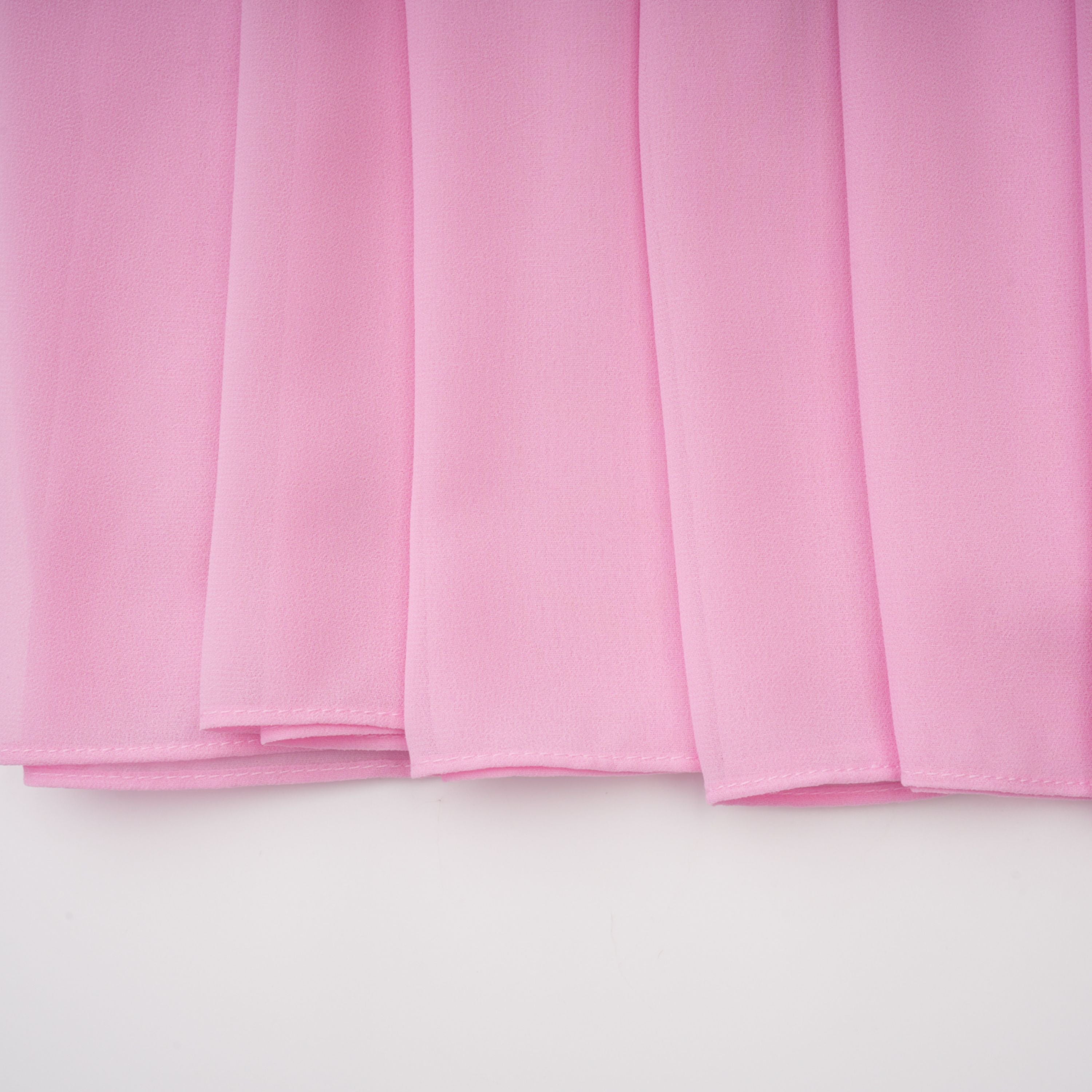 Laetitia Pink Pleated Train Ruched Maxi Dress (Final Sale)