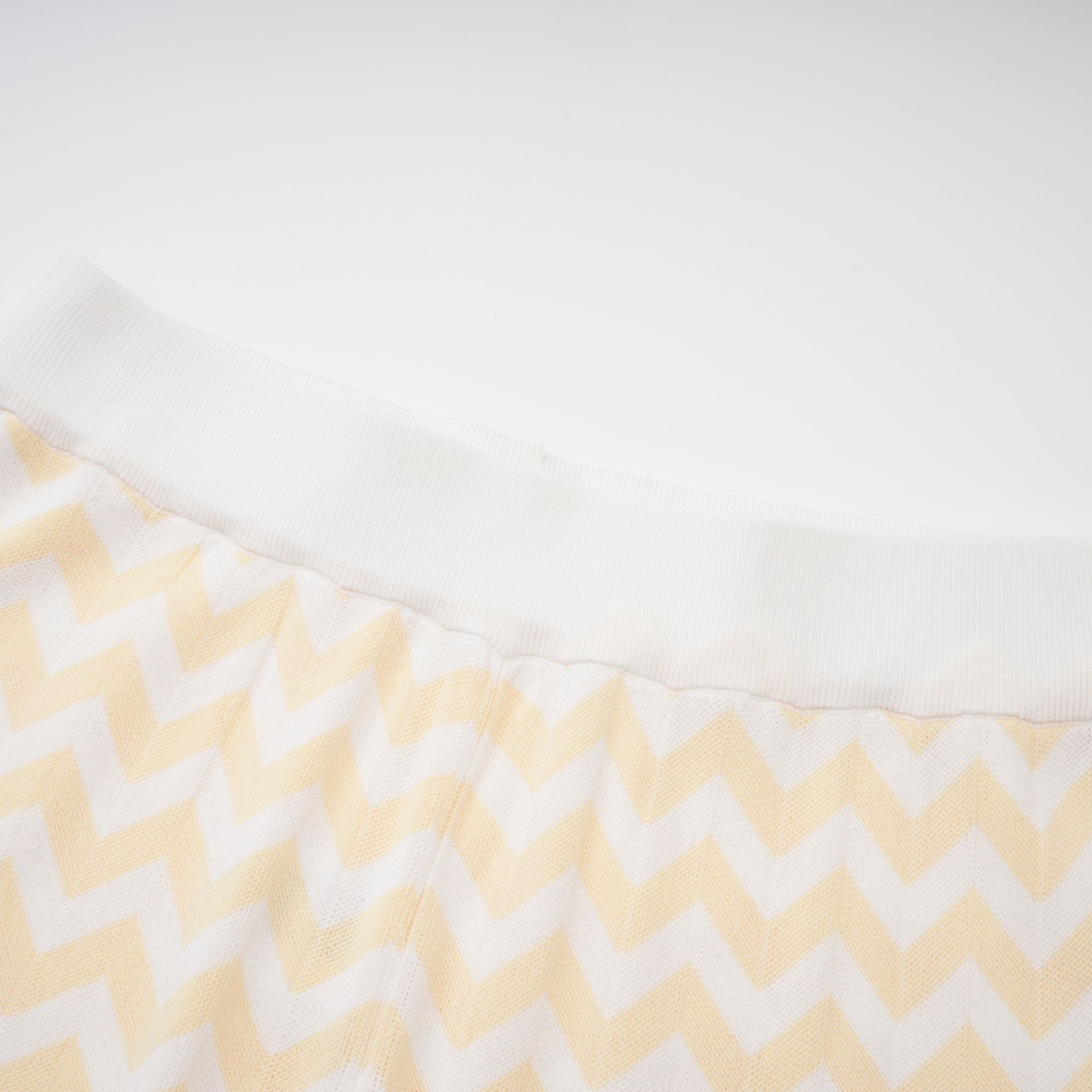 Isabelle Yellow Zigzag Knit Matching Set (Final Sale-US Only)