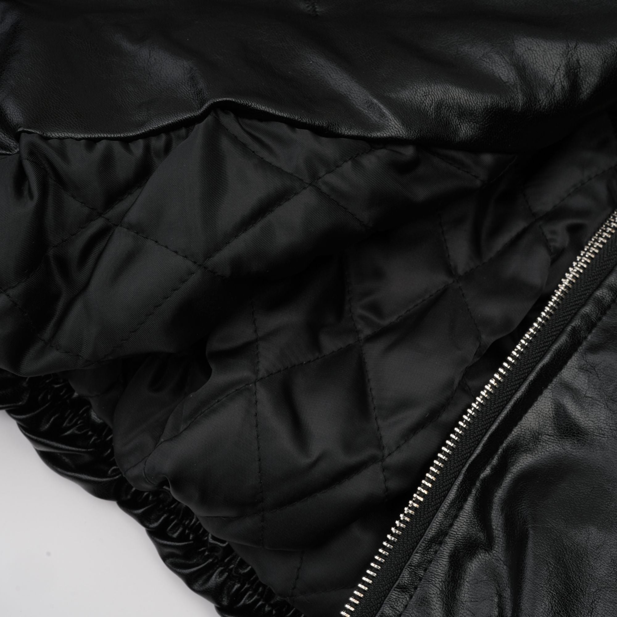 Virginie quilted cropped leather jacket (Final Sale)