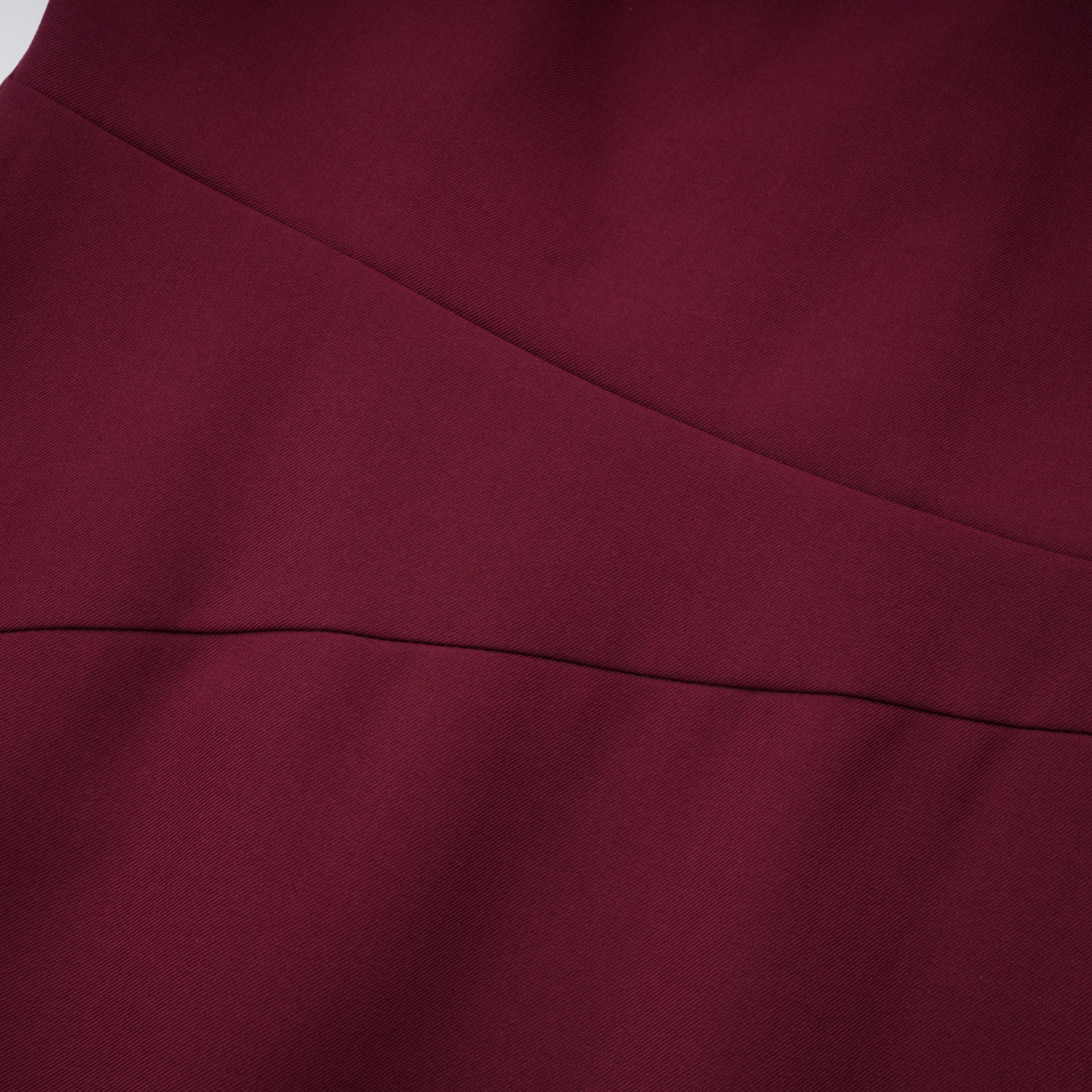 Wren Burgundy Asymmetrical Cape Maxi Dress (Final Sale-US Only)
