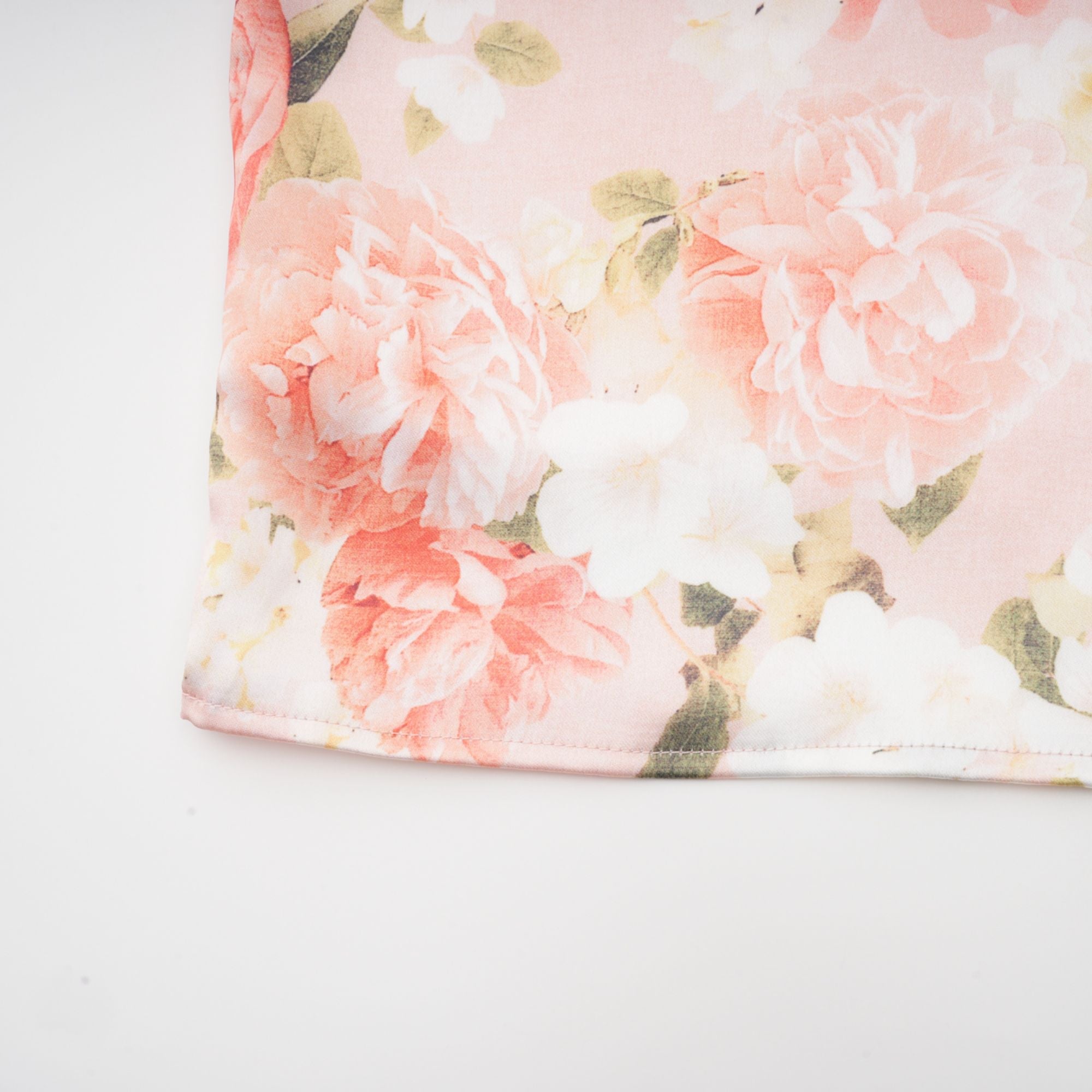 Yvette pink floral-print satin maxi dress (Final Sale-US Only)