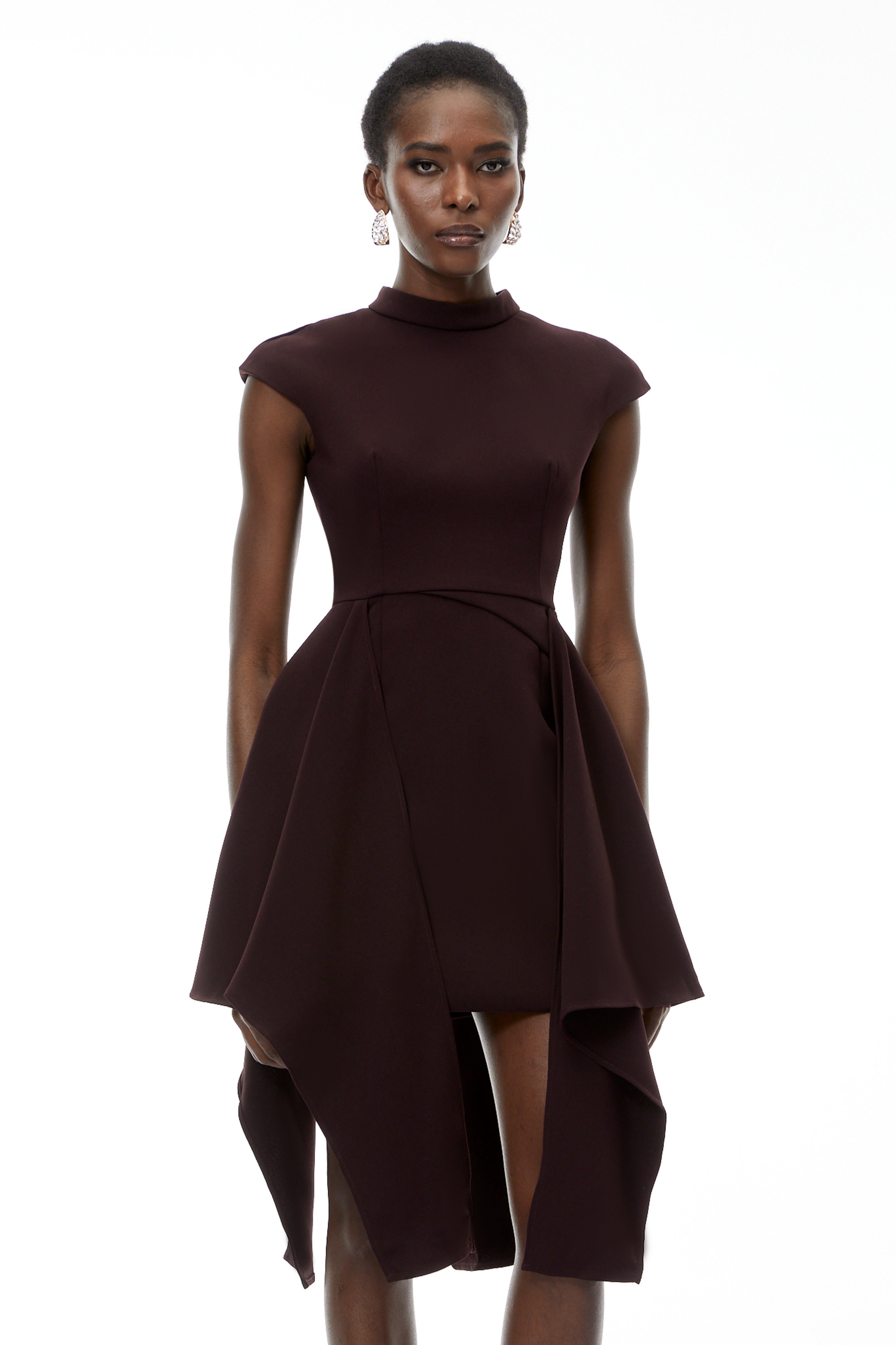 Dakota Brown Mini Dress with Ribbon (Final Sale)
