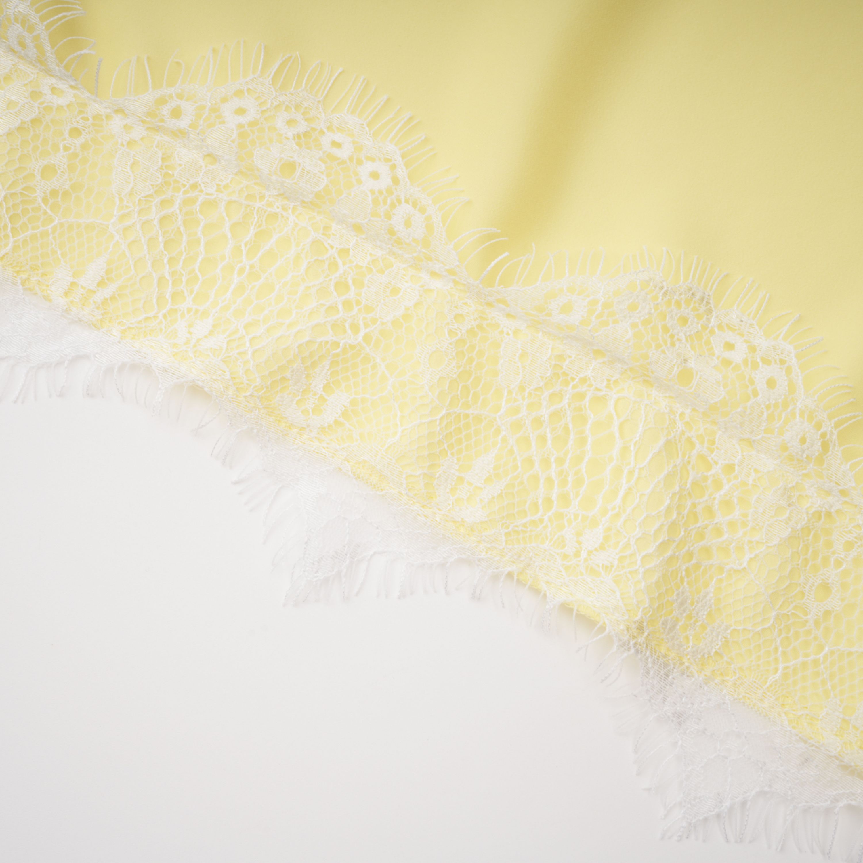 Fiamma Yellow Gathered Lace Panel Maxi Dress