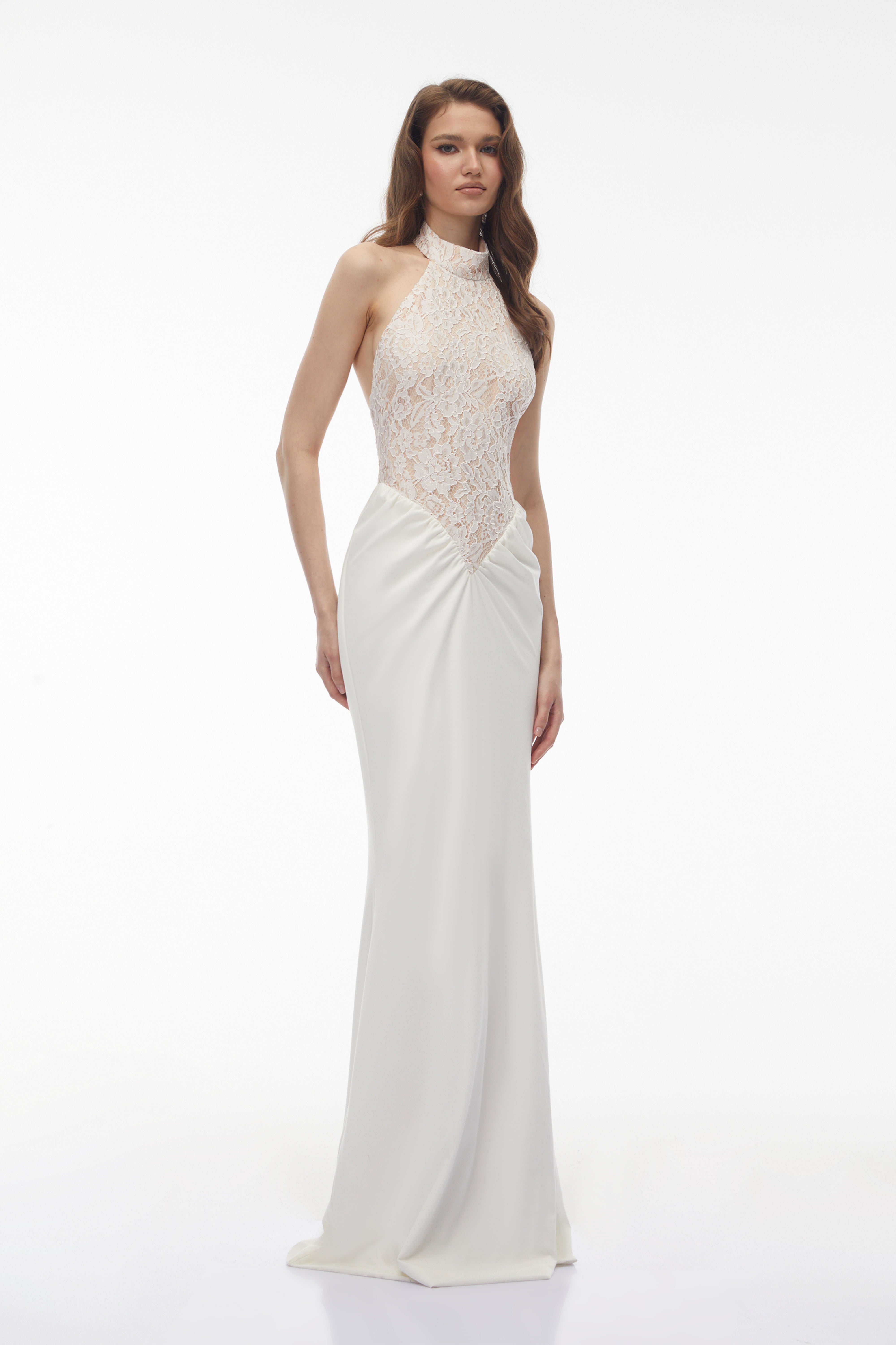 Filomena White Floral Lace Maxi Dress (Final Sale-US Only)