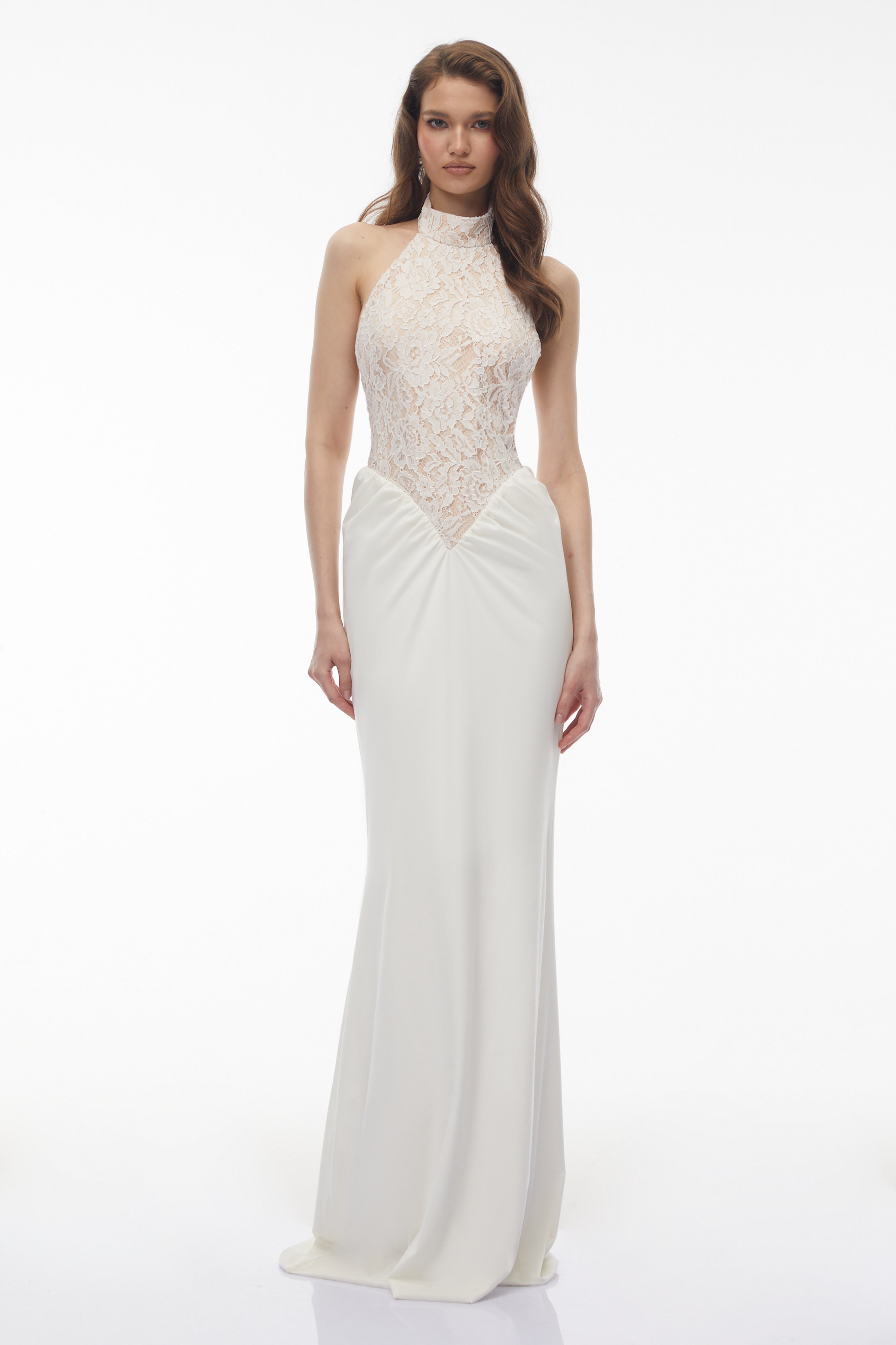 Filomena White Floral Lace Maxi Dress (Final Sale-US Only)