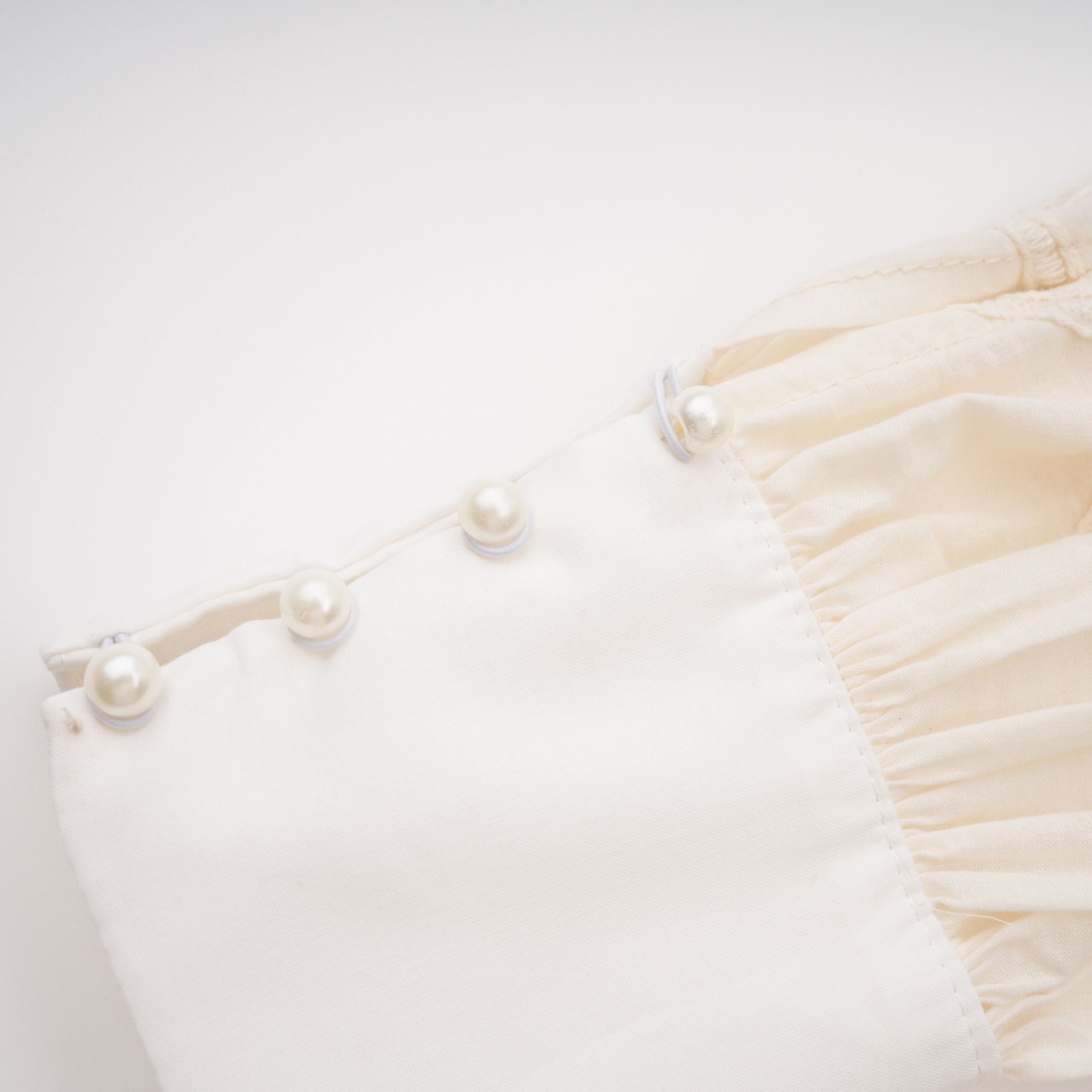 Isabeau Neutral Floral Embroidered Pleated Midi Dress (Final Sale-US Only)
