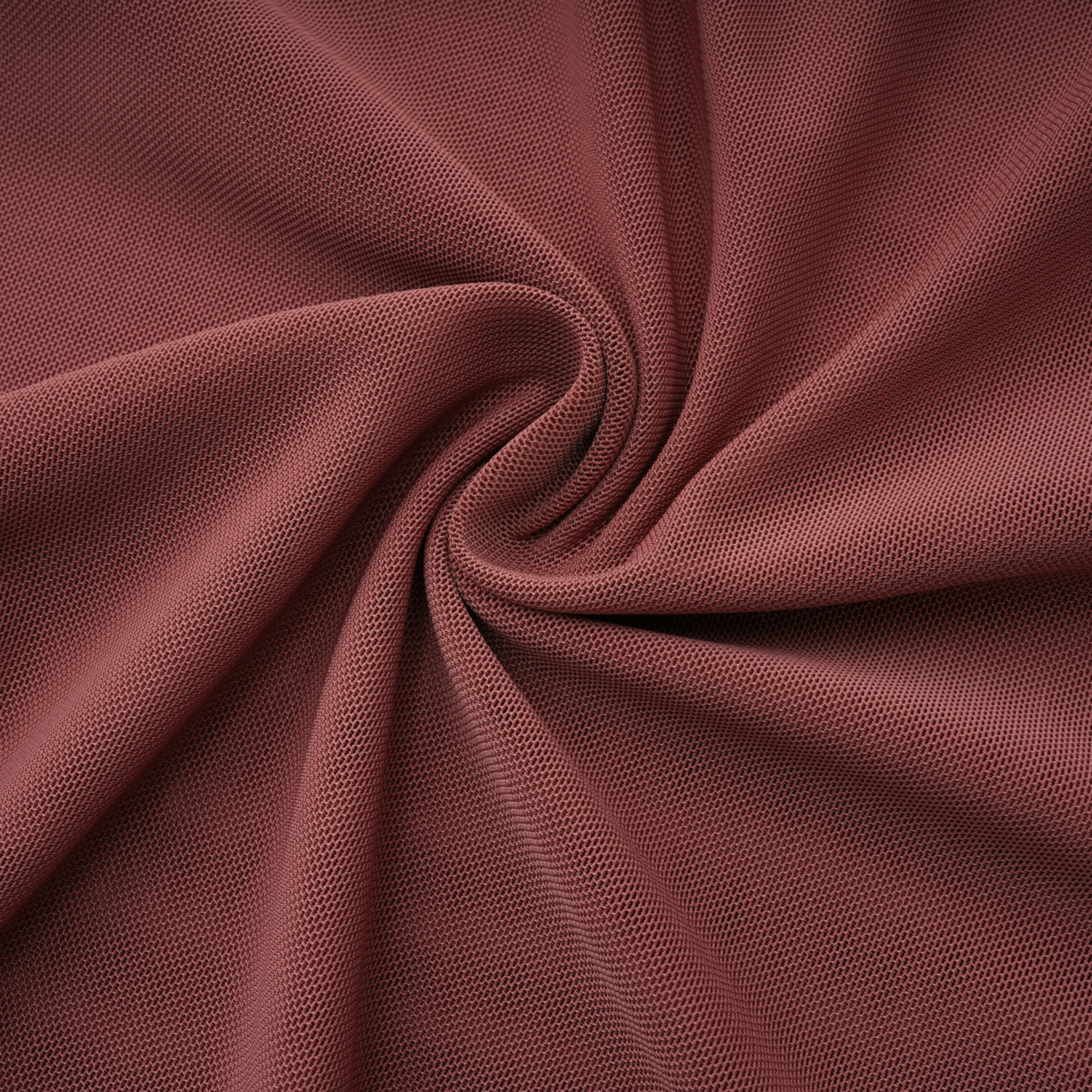 Dusty rose draped one-shoulder gown with center ruching