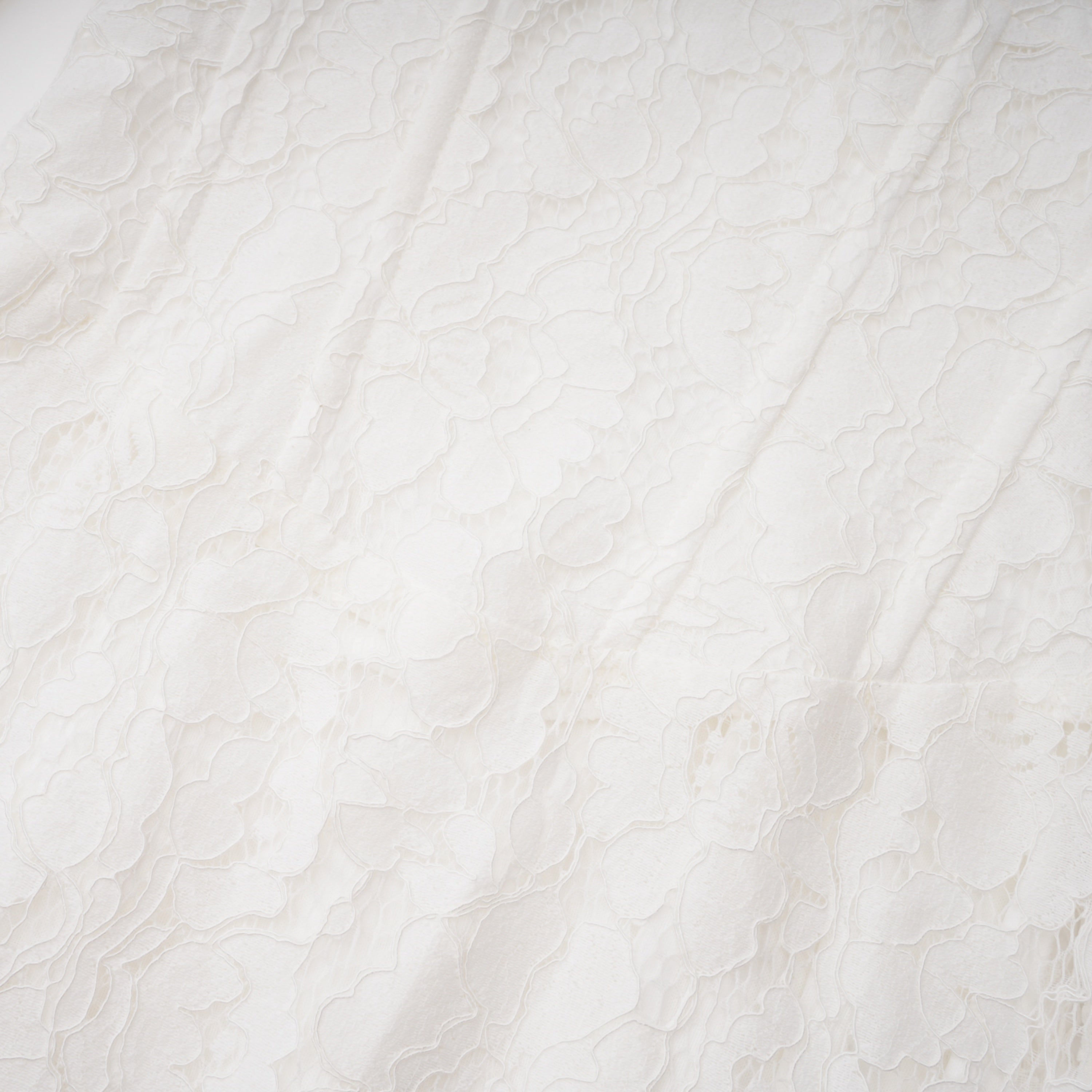 Maggie Ivory High Neck Floral Lace Maxi Dress