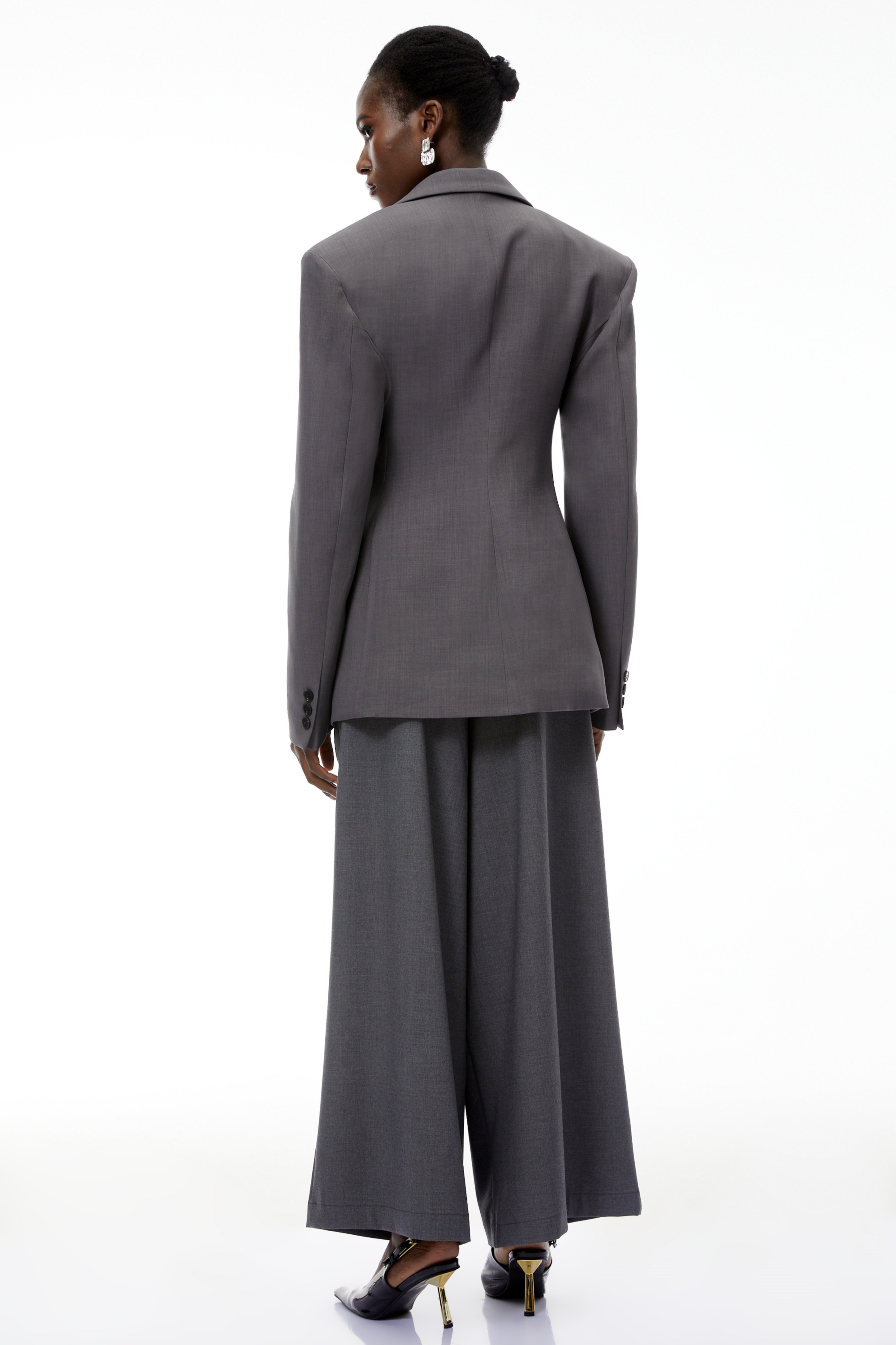 Marcellus Grey Peak Lapels Blazer (Final Sale)