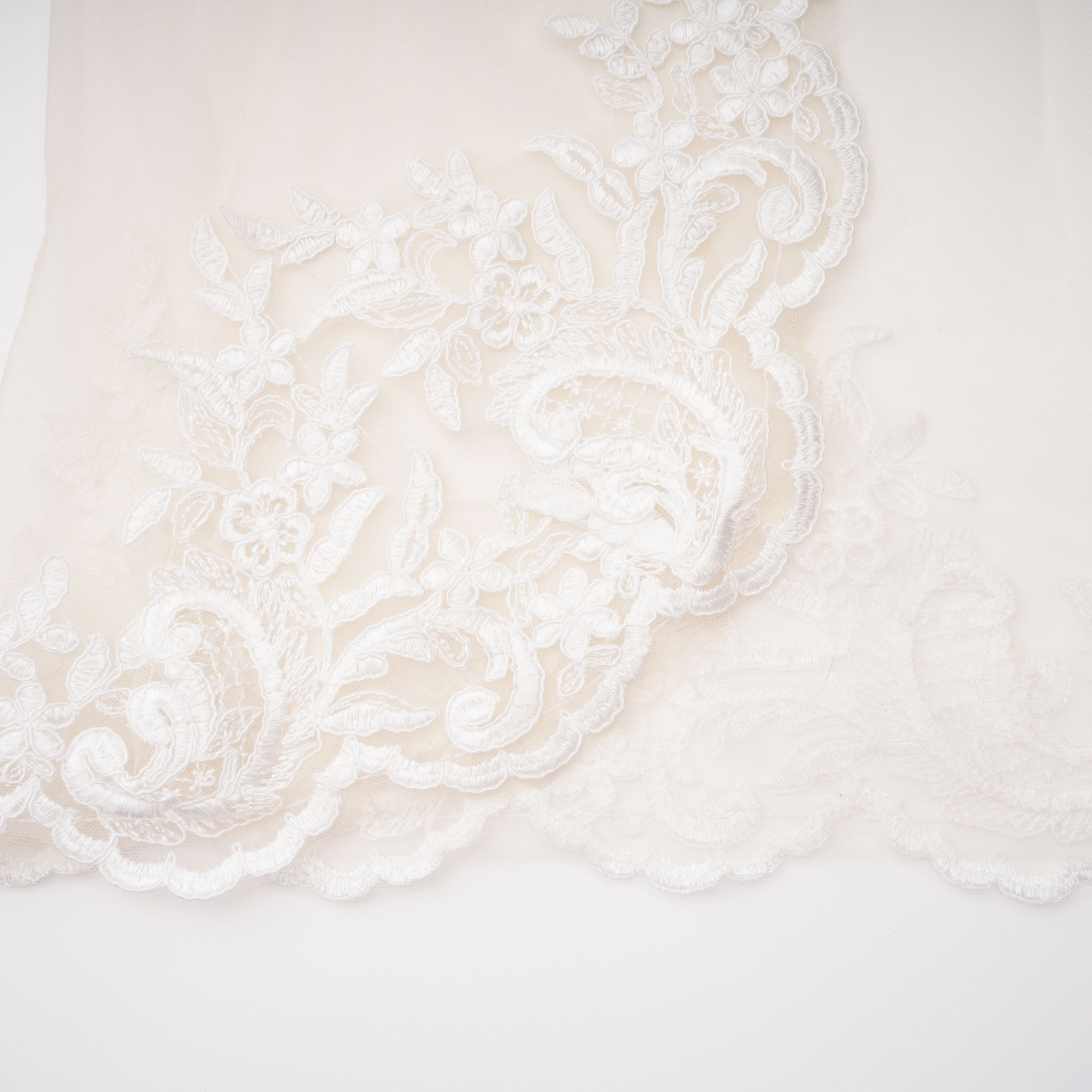Mieke White Semi-Sheer Lace Maxi Dress (Final Sale-US Only)