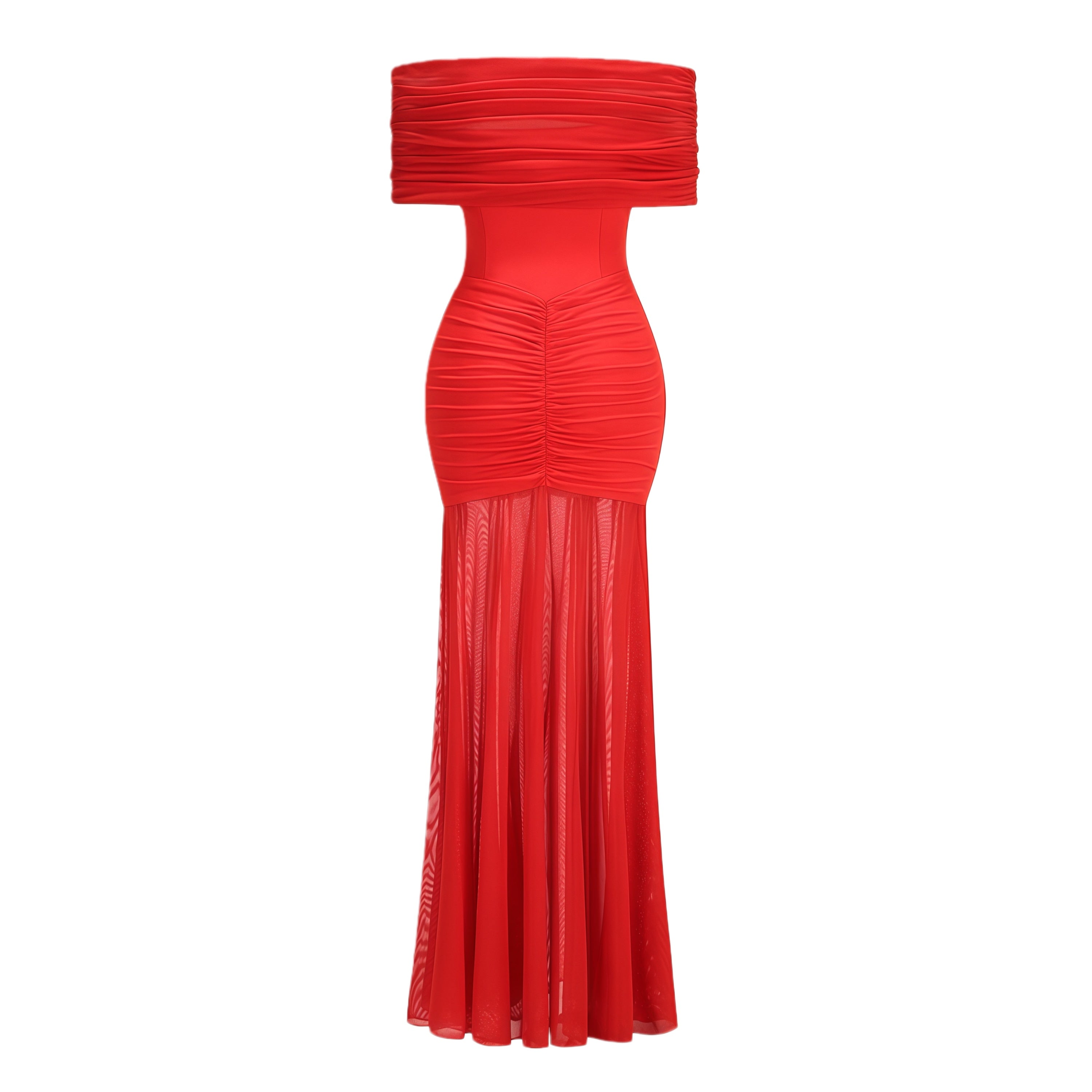 Ninon tulle-panel smocked maxi dress (Final Sale-US Only)