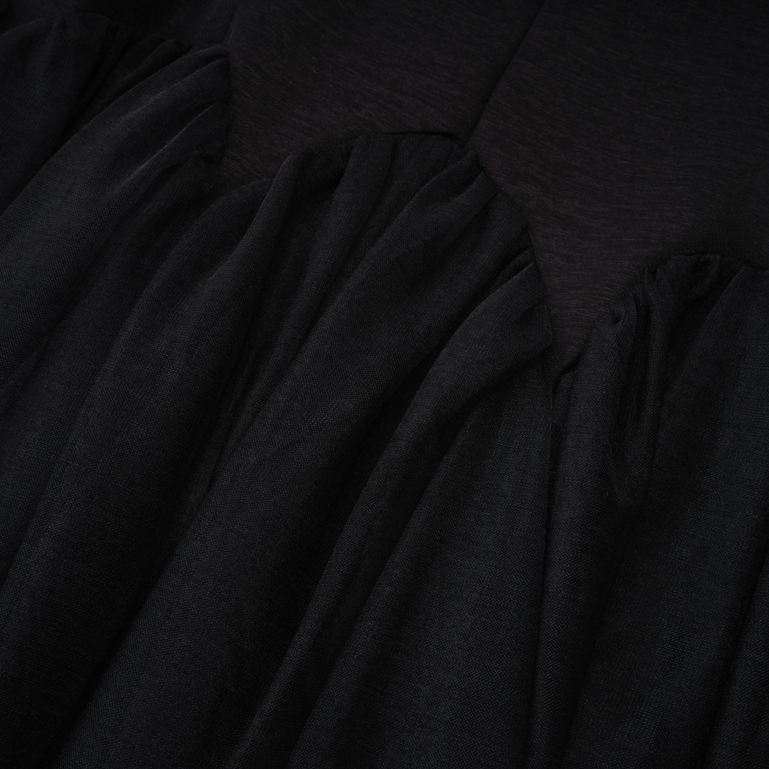 Ofra Black Pearl Pleated Midi Dress (Final Sale-US Only)