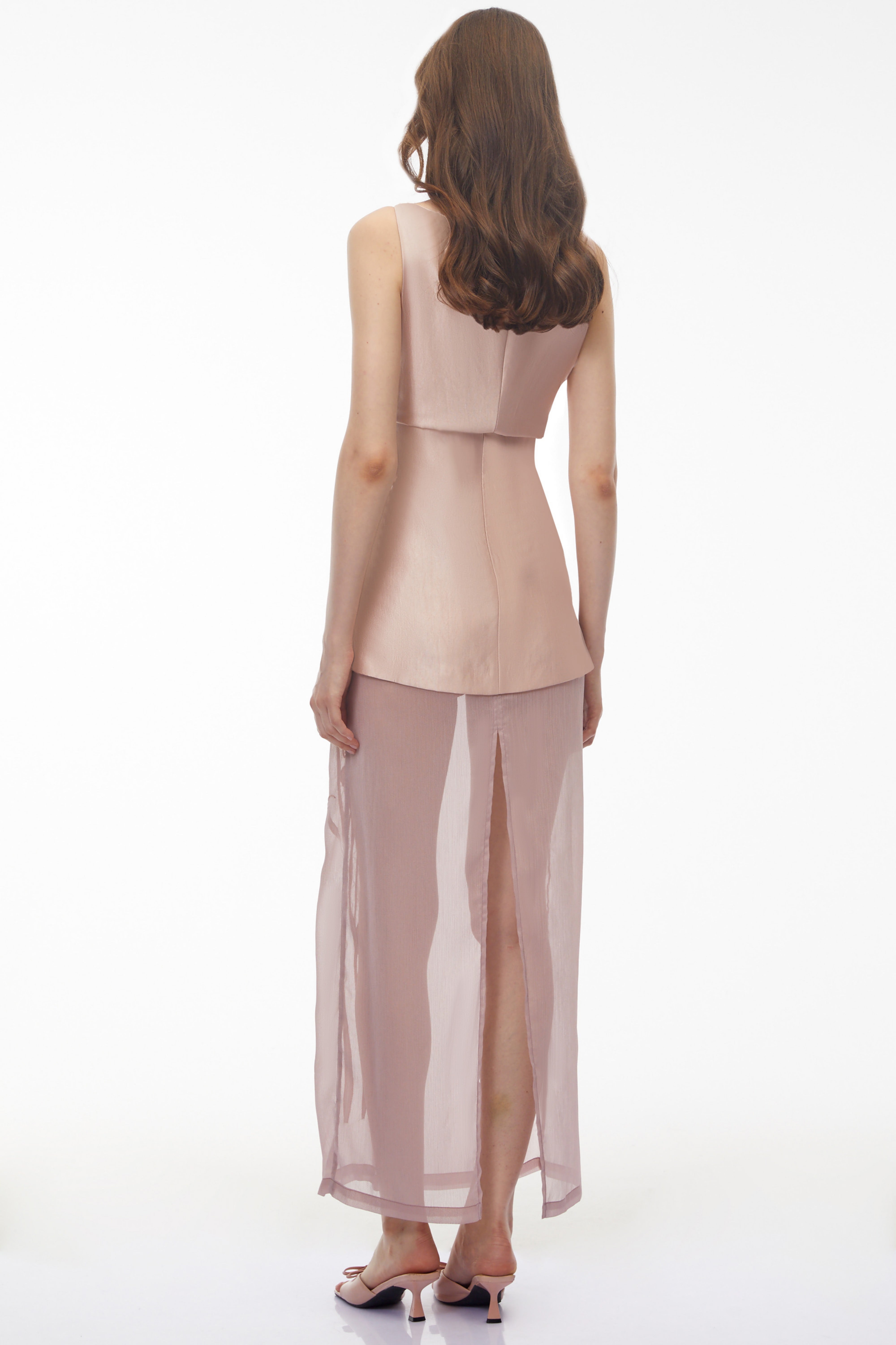 Quiteria Blush Pink Floral Embroidered Maxi Dress (Final Sale)