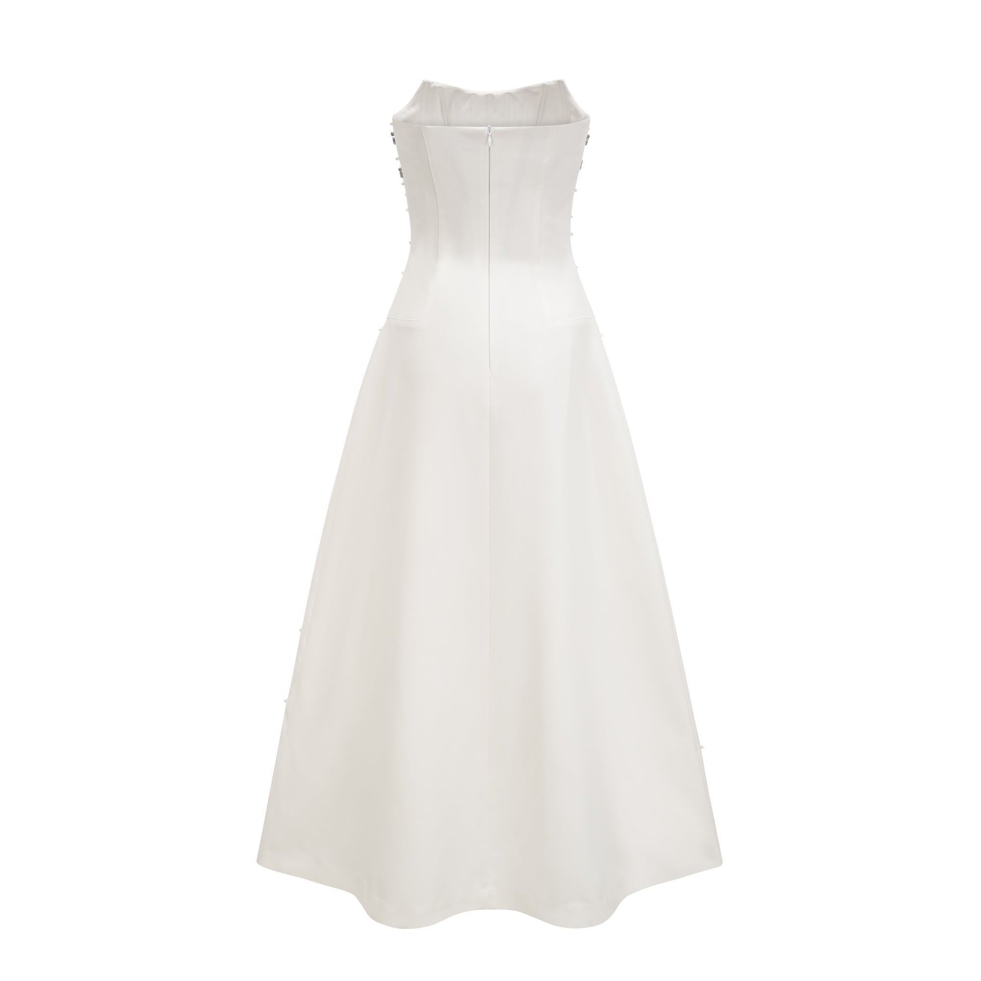 Melisande white embellished maxi dress (Final Sale-US Only)